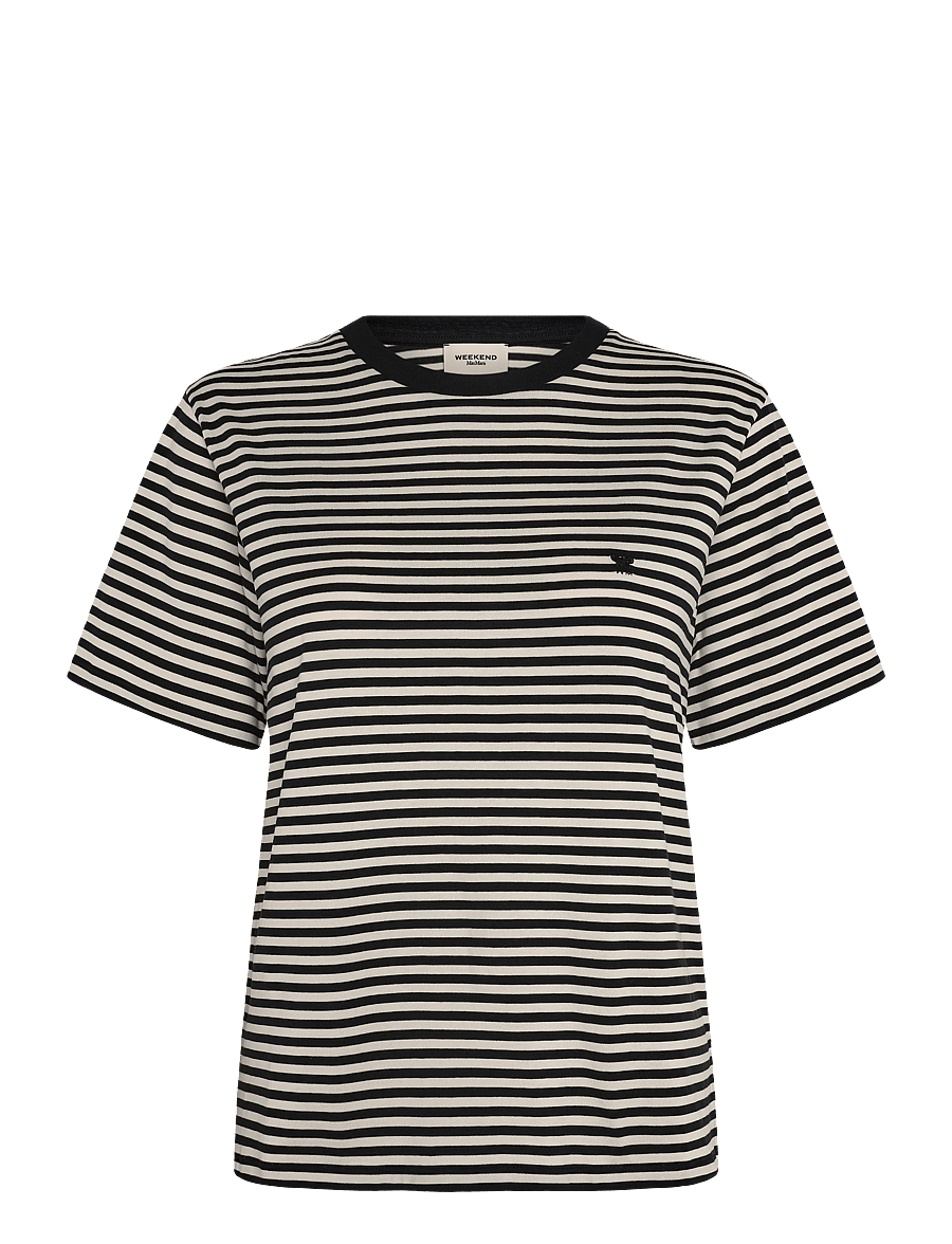 Weekend Max Mara - WKDVENACO - t-shirts - black pinstripes - 1