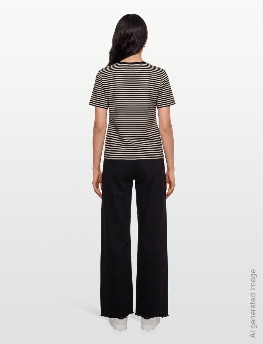 Weekend Max Mara - WKDVENACO - t-shirts - black pinstripes - 4