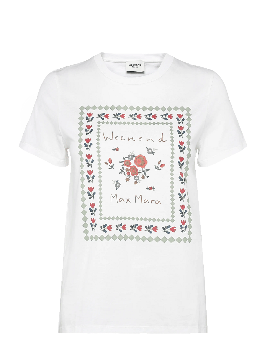 Weekend Max Mara - WKDEDISON - t-shirts - white flower print - 1