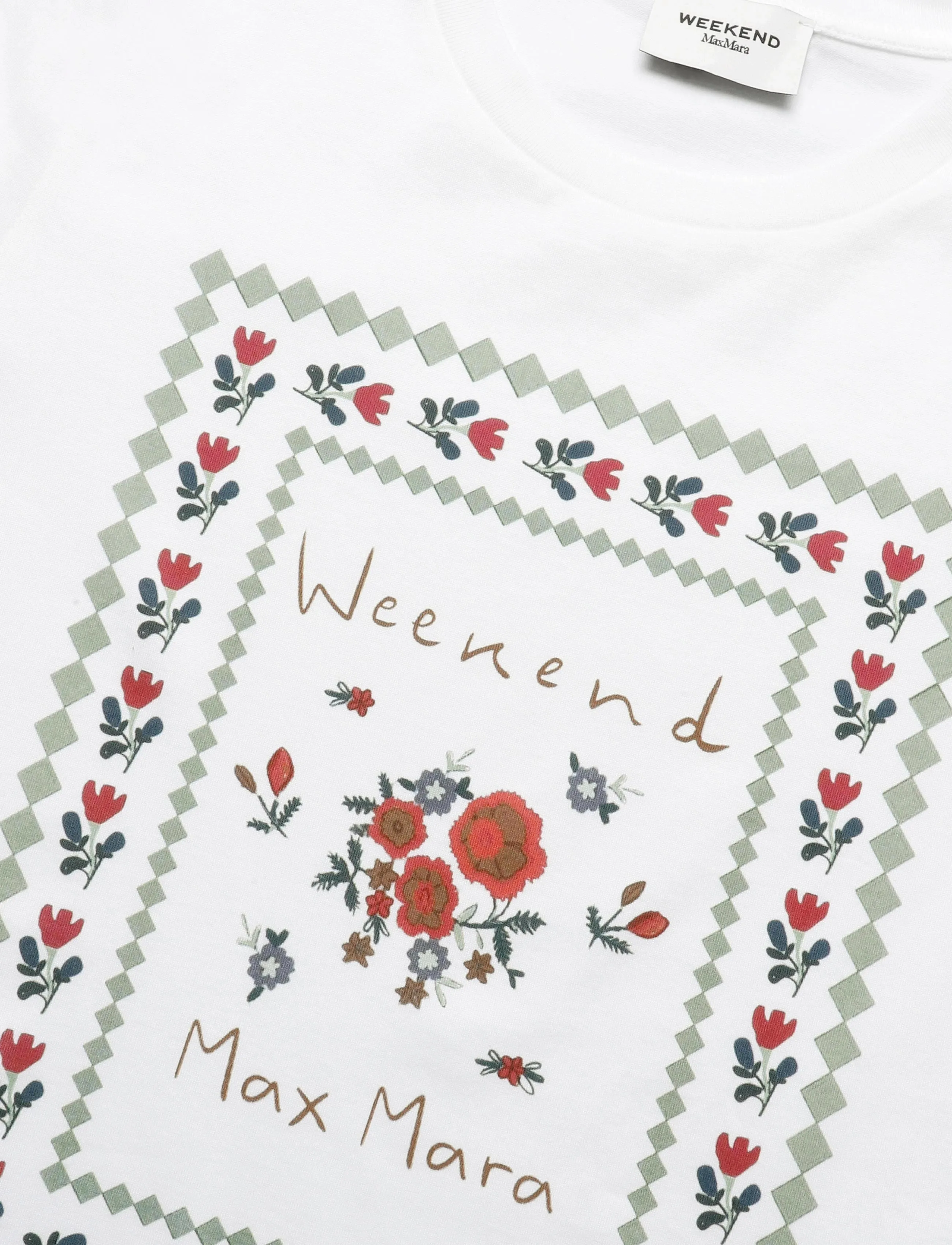 Weekend Max Mara - WKDEDISON - t-shirts - white flower print - 5