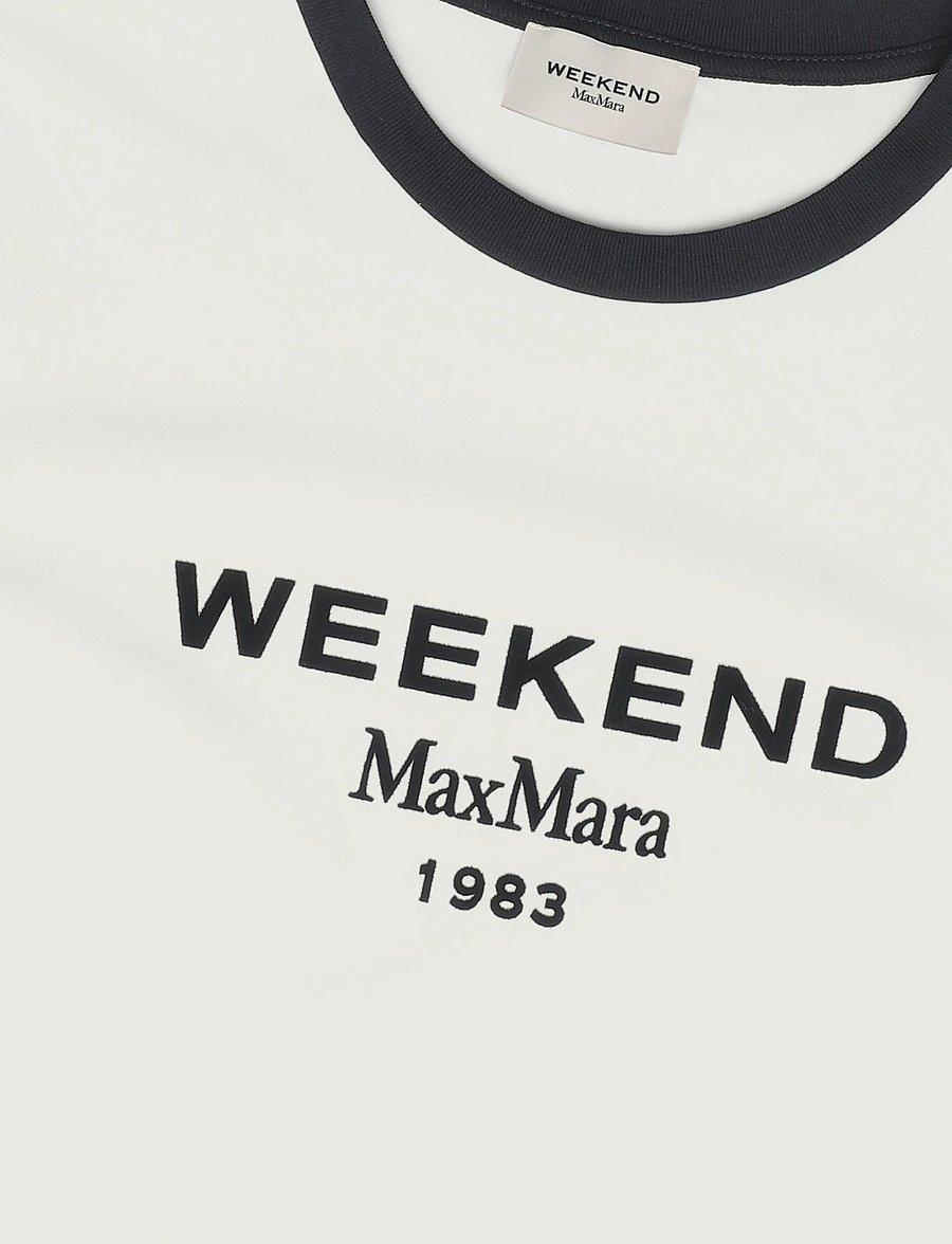 Weekend Max Mara - WKDEDISON - t-särgid - white writing print - 2