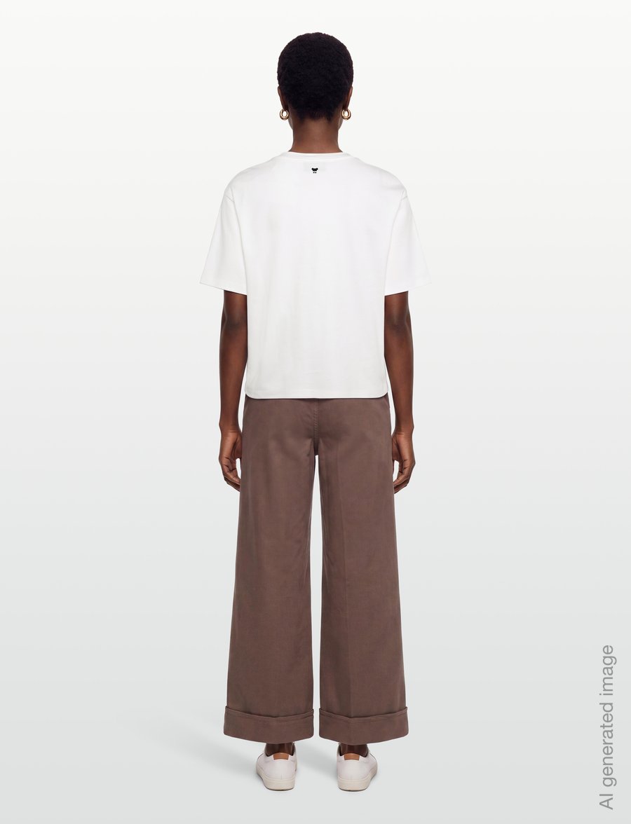 Weekend Max Mara - WKDSALA - t-särgid - white flower embroidery - 4