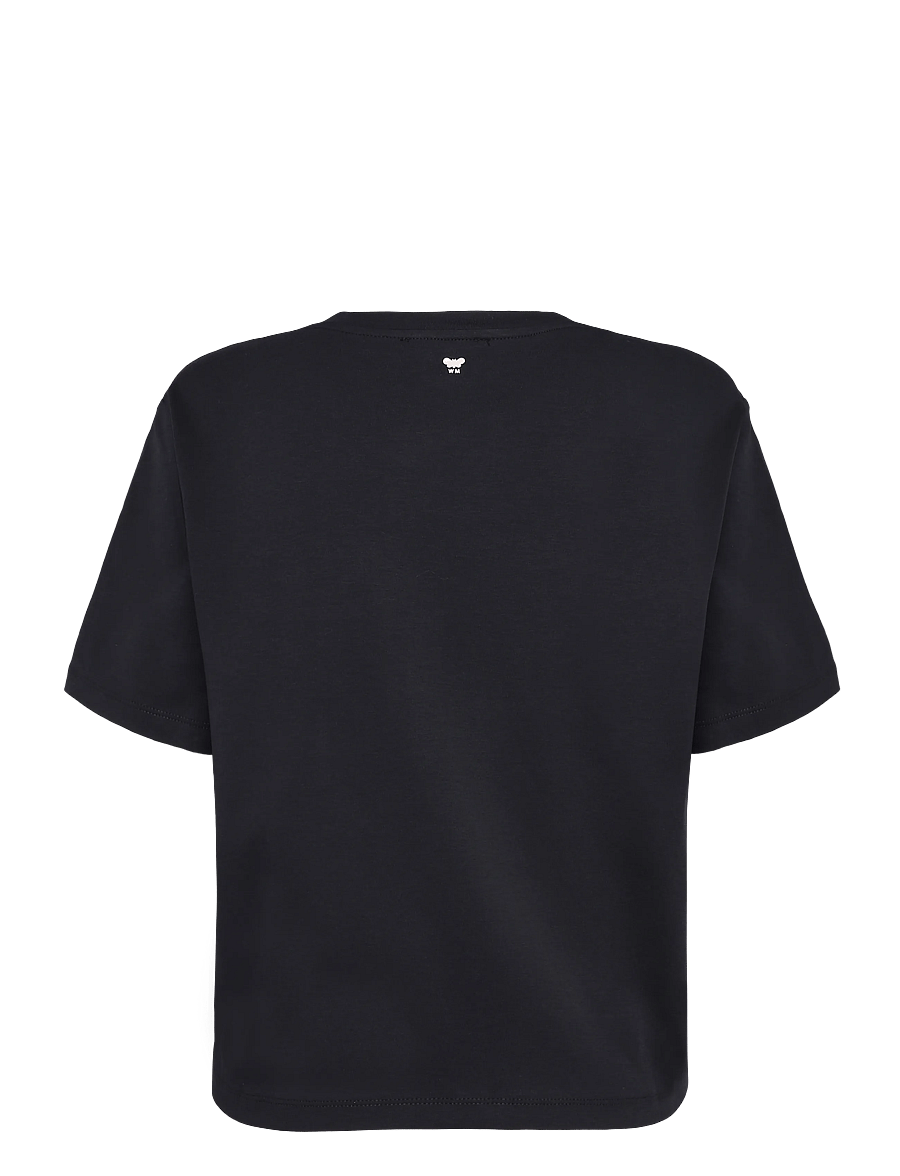 Weekend Max Mara - WKDSALA - t-shirts - black flower embroidery - 1