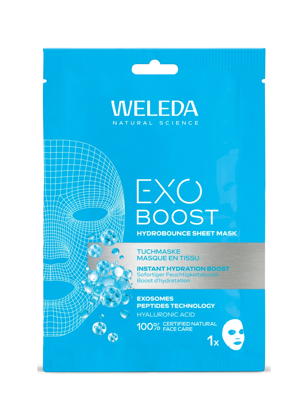 Weleda Exo Boost Hydrobounce Sheet Mask, Sheetmaske, Nude, Str: 20 ML