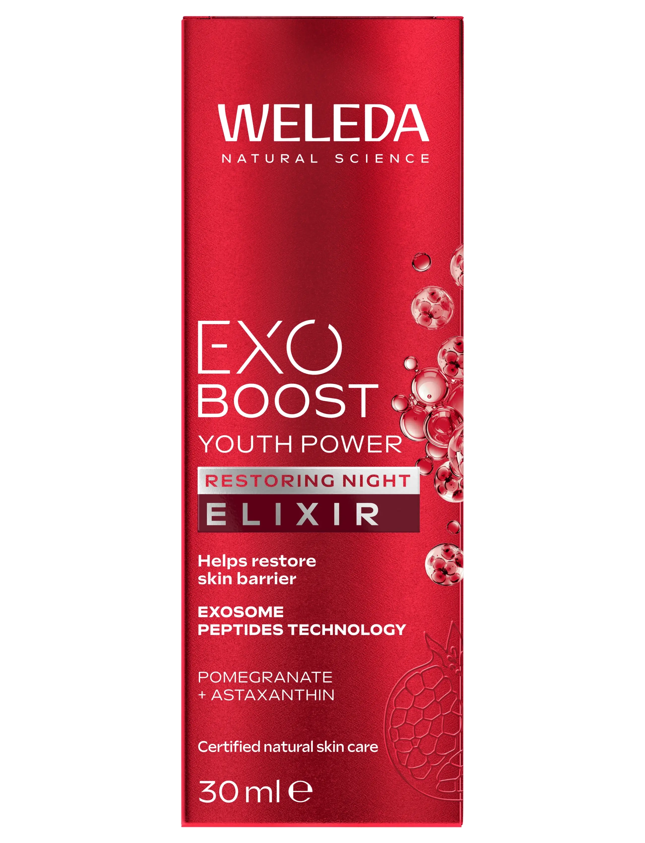 Weleda - Exo Boost Youth Power Night Restoring Elixir Pomegranate - serum - no - 1