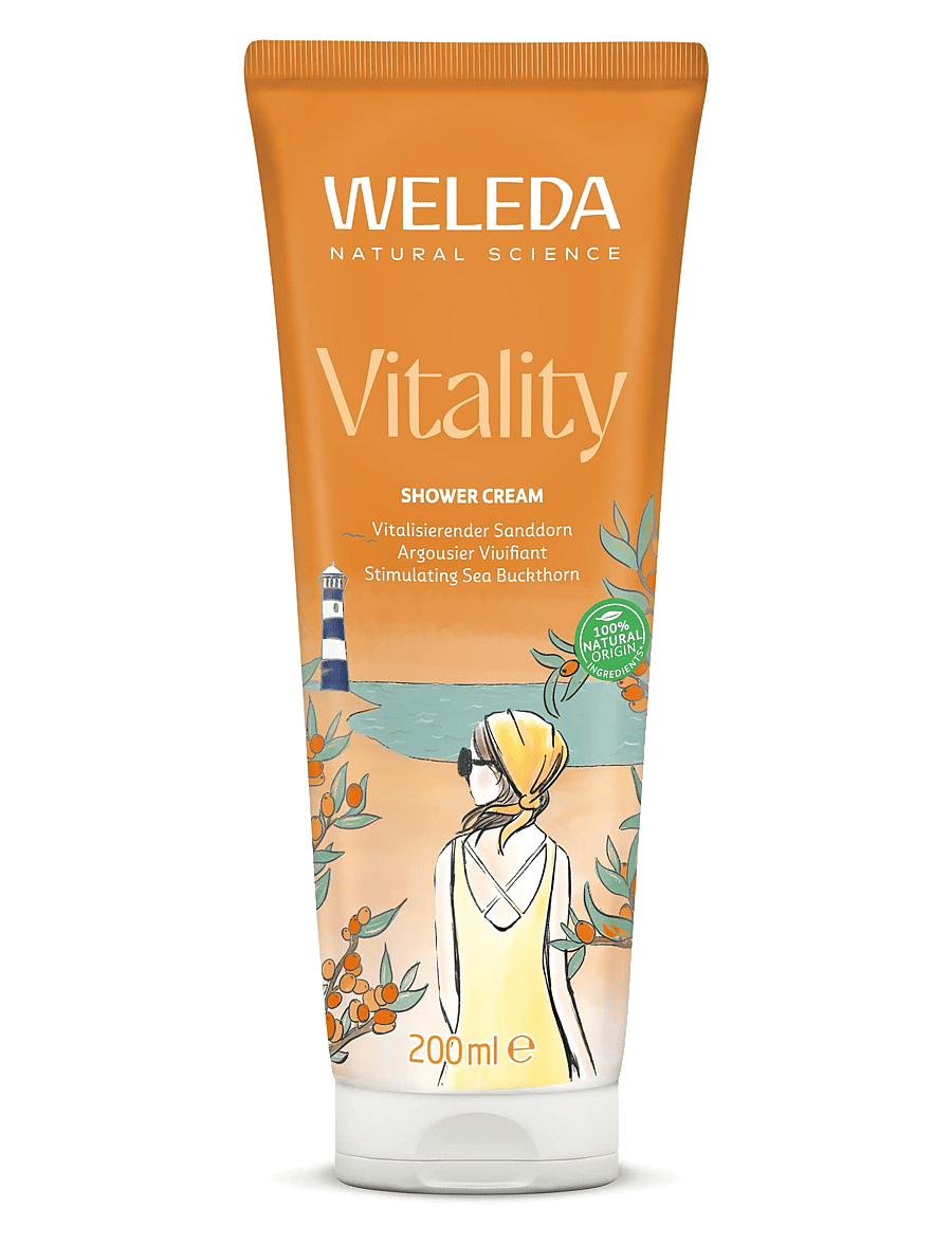 Weleda - Vitality Shower Cream Sea Buckthorn 200ml - duschgel & duscholjor - no - 0