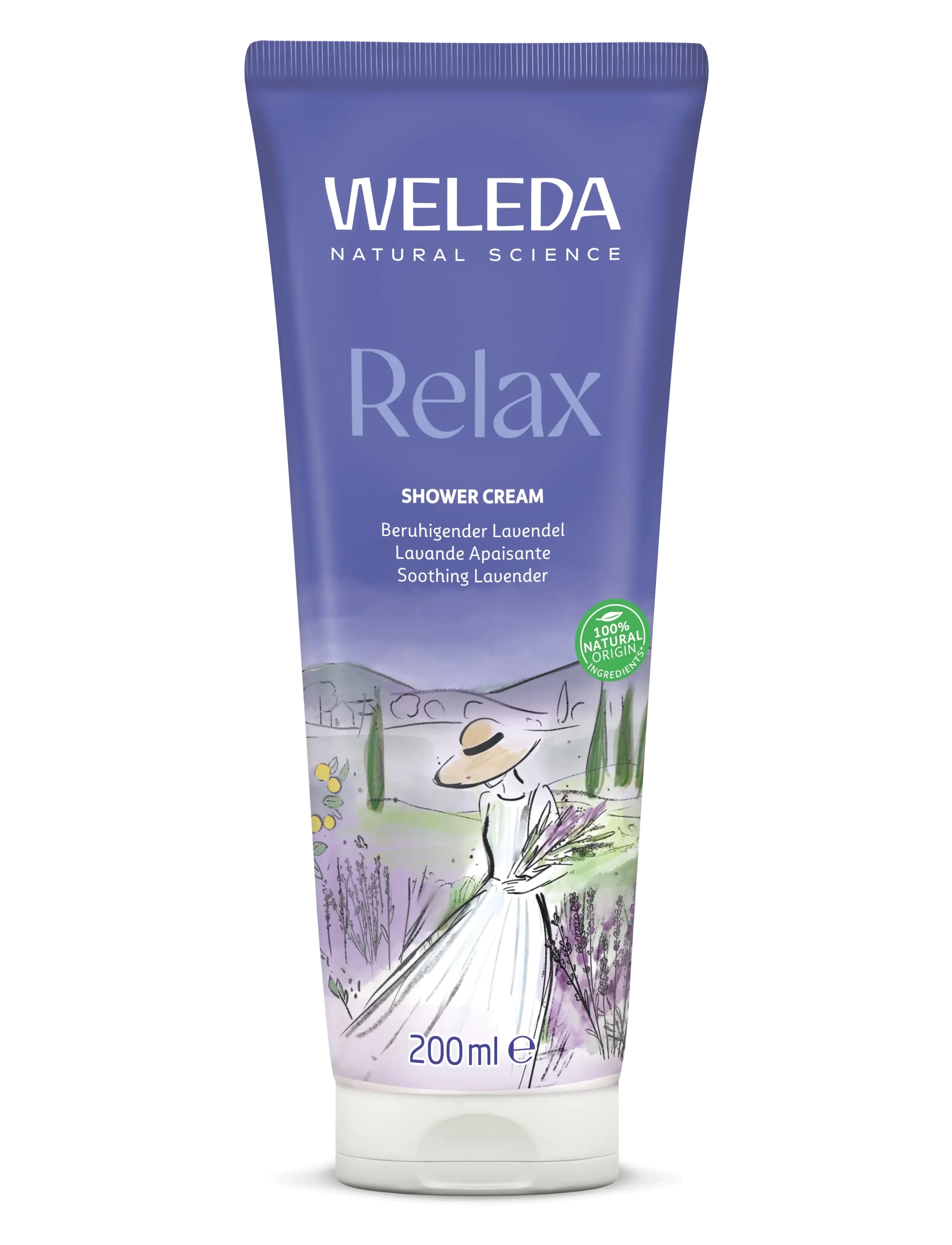 Weleda Relax Shower Cream Lavender 200ml - Dusjsåpe - NO / clear
