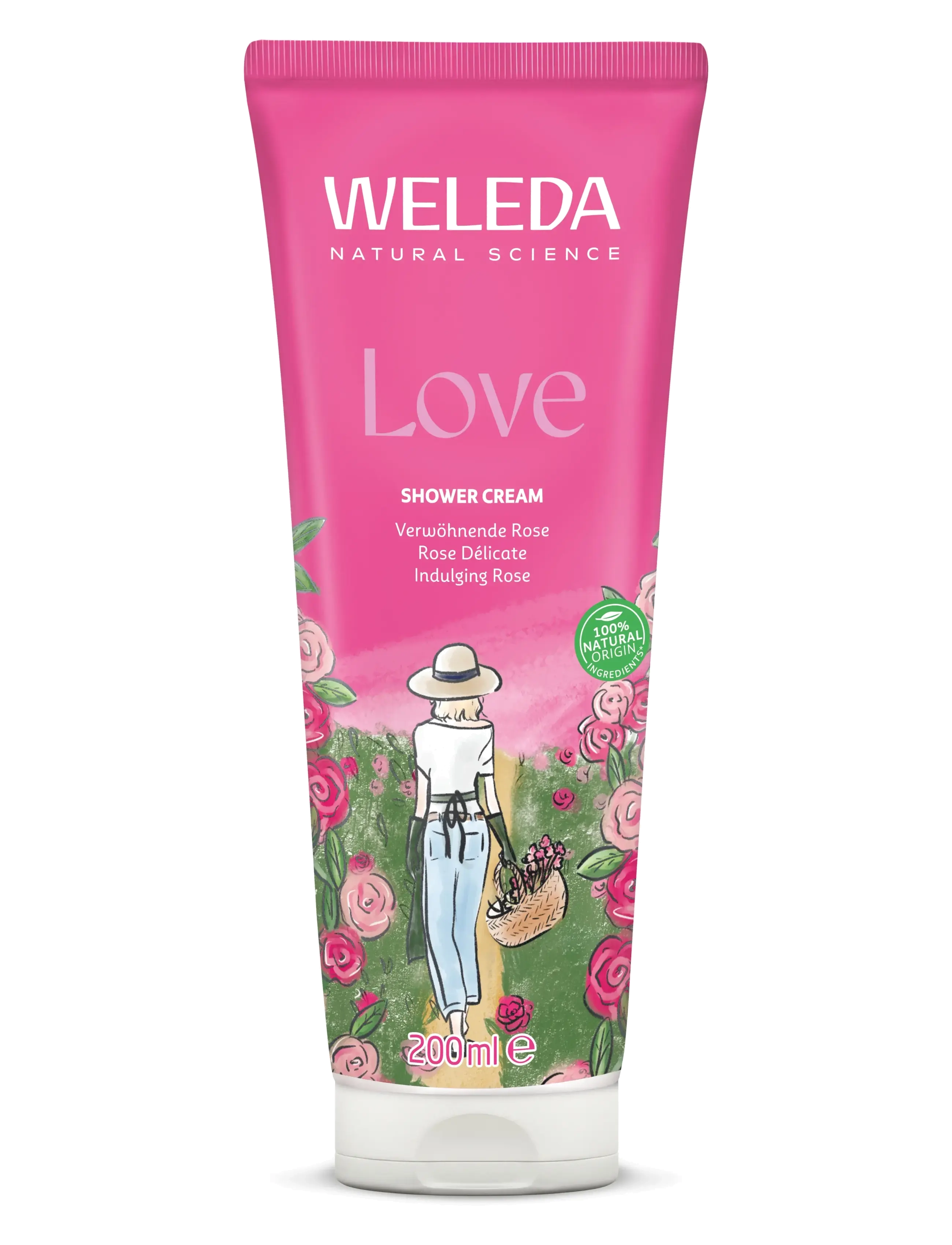 Weleda Love Shower Cream Rose 200ml - Dusjsåpe - NO / clear