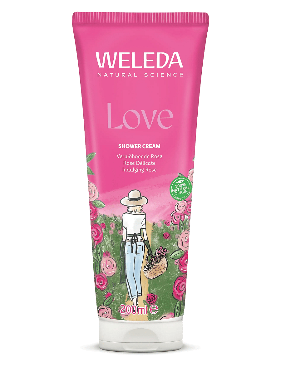 Weleda - Love Shower Cream Rose 200ml - shower gel & bruseolier - no - 0