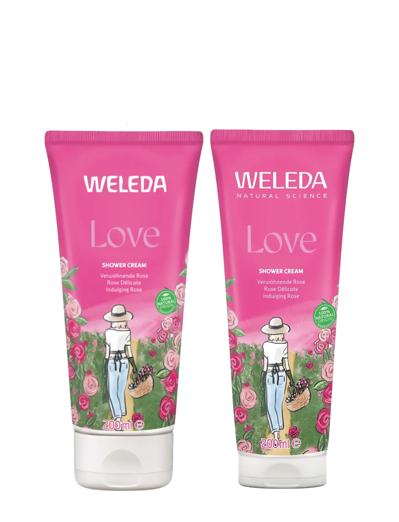 Weleda - Love Shower Cream Rose 200ml - shower gel & bruseolier - no - 1
