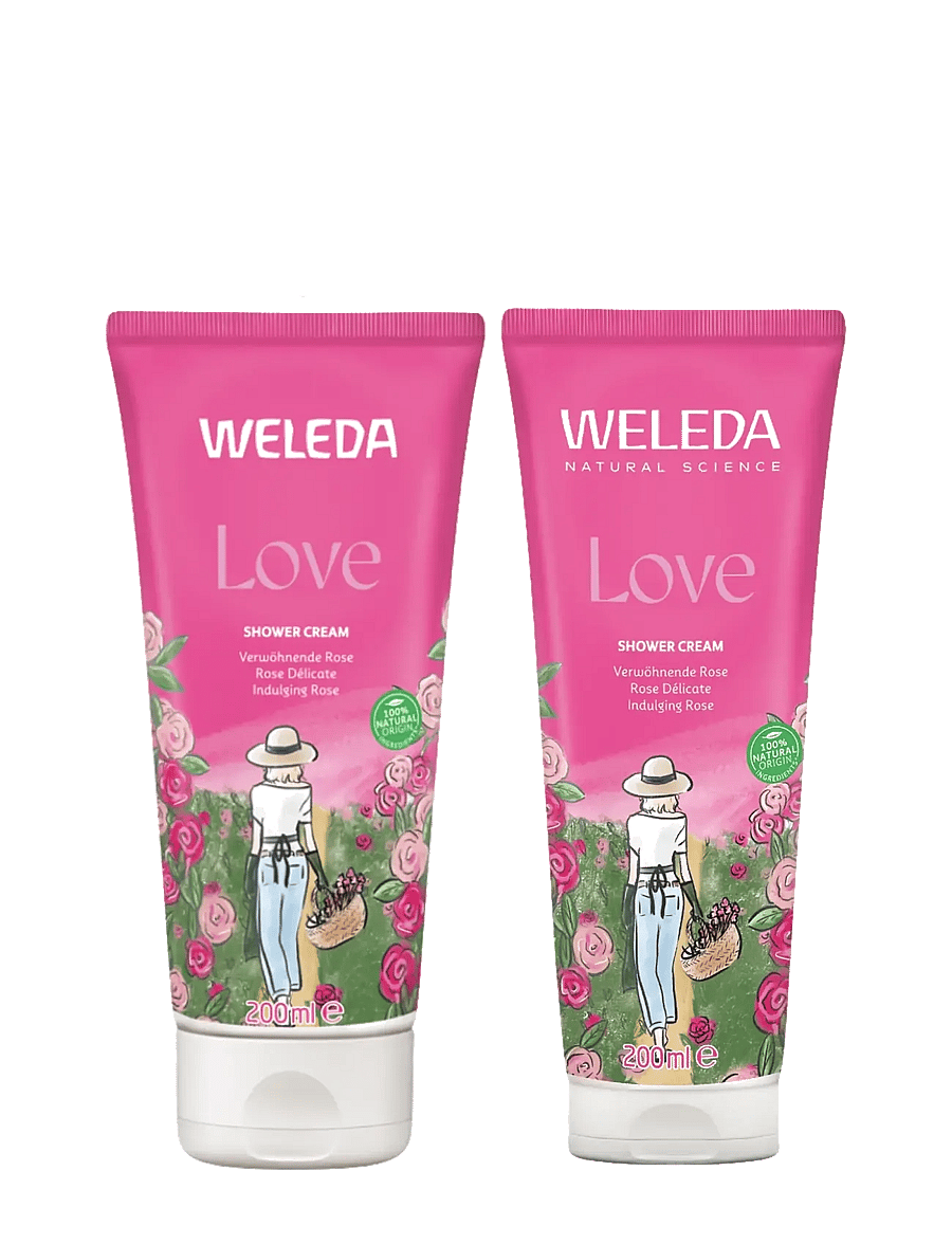 Weleda - Love Shower Cream Rose 200ml - shower gel & bruseolier - no - 1