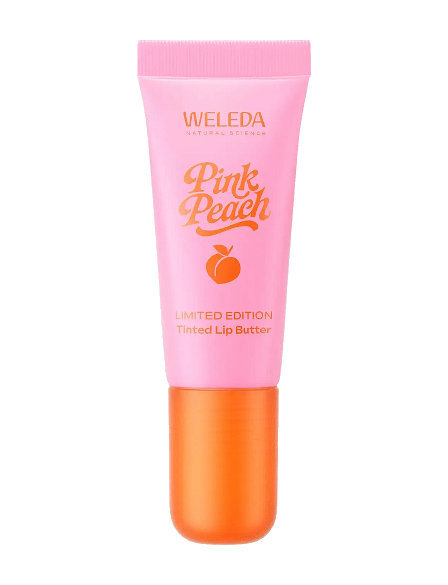 Weleda - Pink Peach Tinted Lip Butter Limited Edition - læbepomade - no - 1