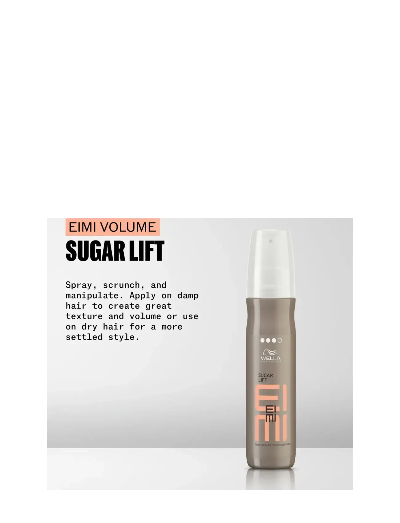 Wella Professionals - Wella Professionals EIMI Sugar Lift 150 ml - hårspray - no colour - 1