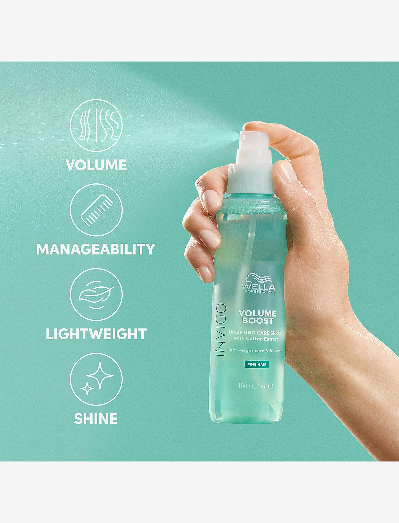 Wella Professionals - Invigo Volume Boost Uplifting Care Spray - clear - 3