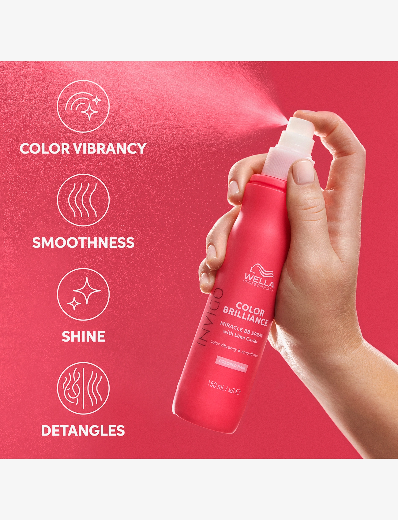 Wella Professionals - Invigo Color Brilliance Miracle BB Leave-in spray - hårkure - clear - 3