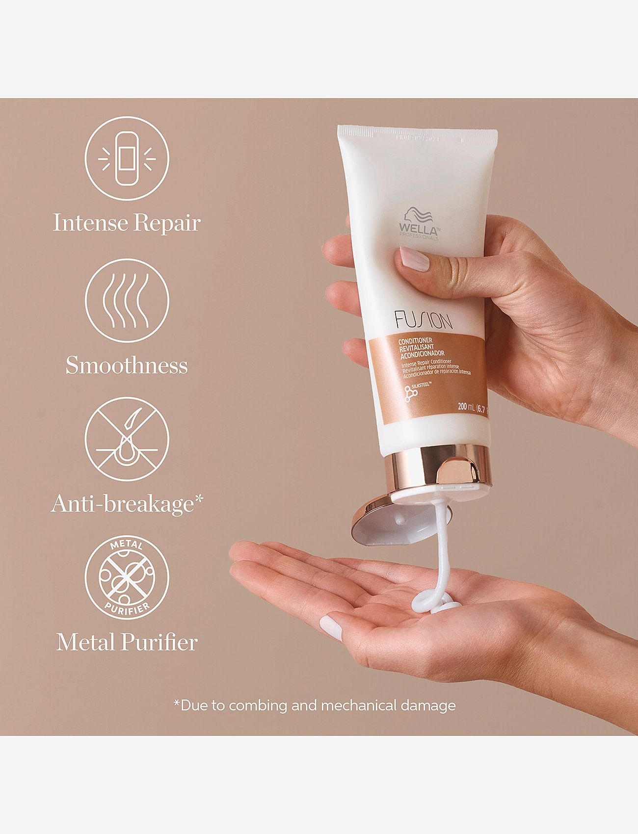 Wella Professionals - Fusion Intense Repair Conditioner 200ml - clear - 2