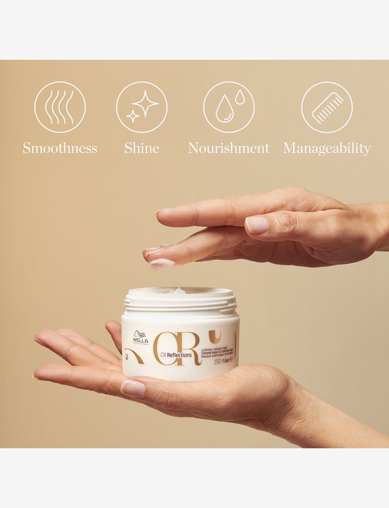 Wella Professionals - Oil Reflections Luminous Reboost Mask 150ml - juuksemaskid - clear - 3