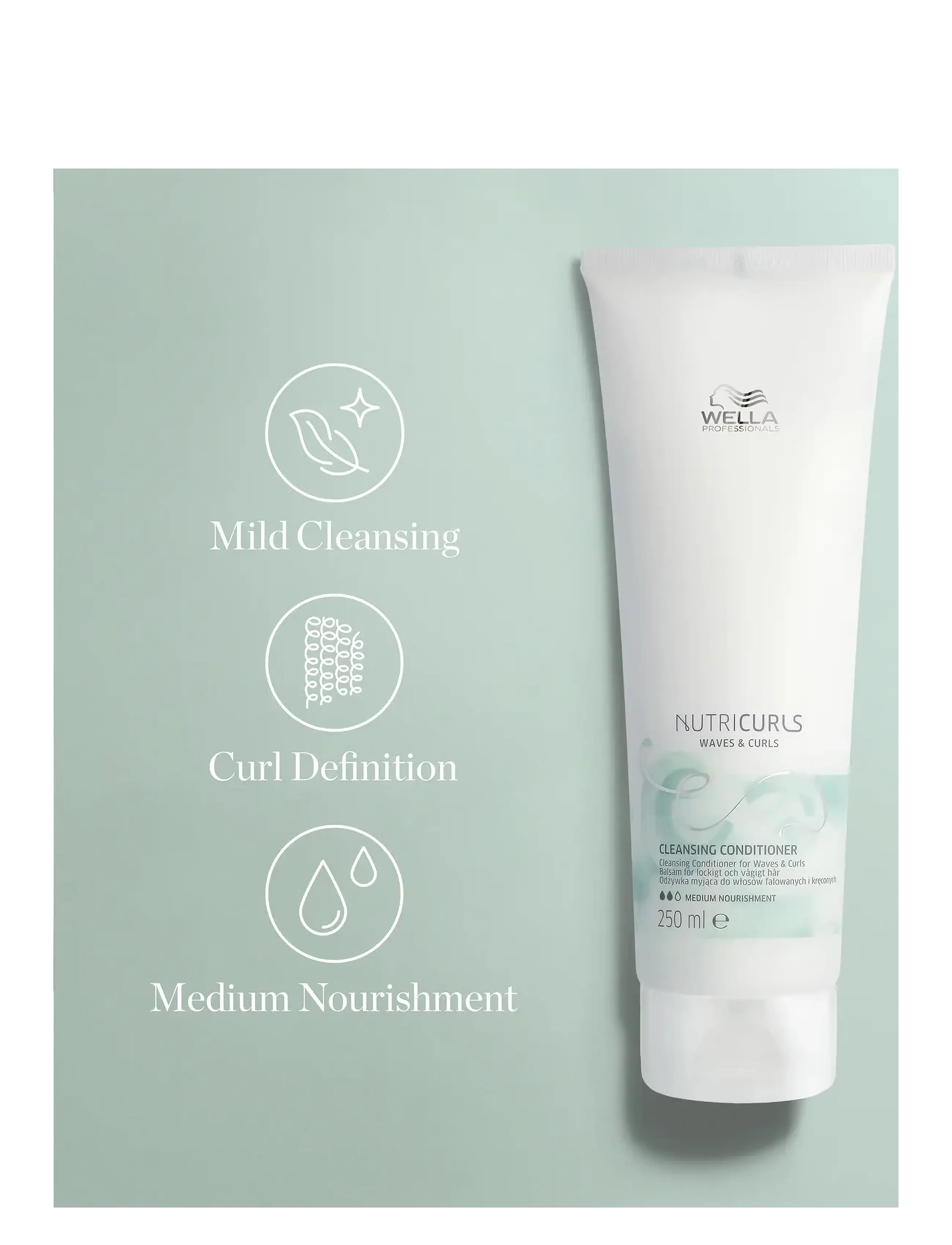 Wella Professionals - Wella Professionals   Nutricurls Cleansing Conditioner 250ml - balsam - clear - 3