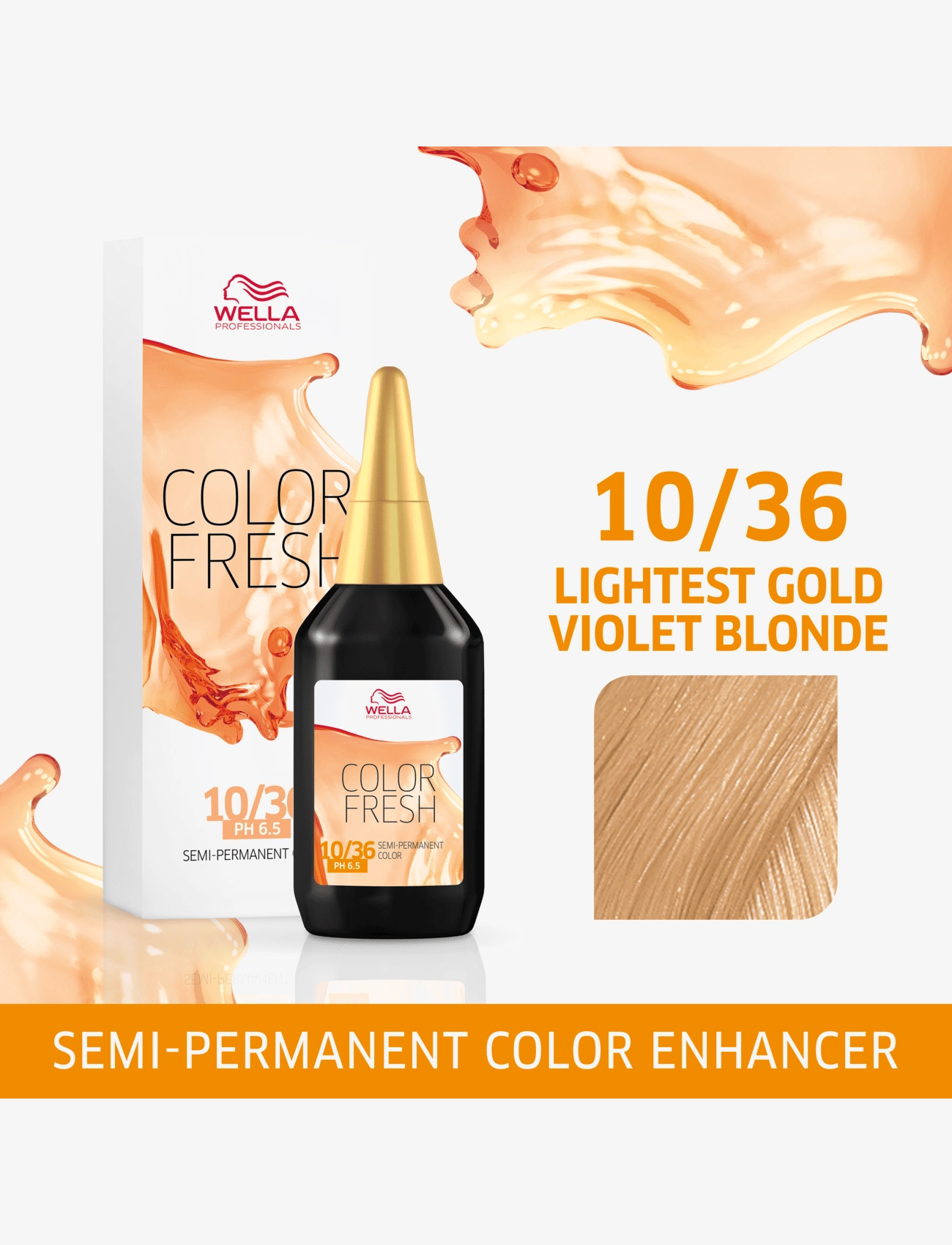 Wella Professionals - Wella Professionals Color Fresh 10/36 Lightest Gold Violet Blonde 75 ml - toning - color fresh 10/36 - 1