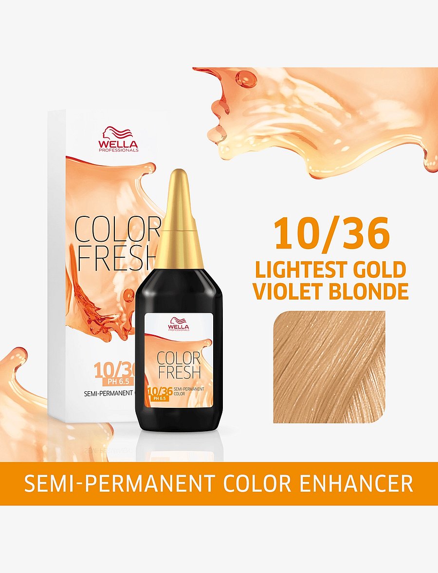 Wella Professionals - Wella Professionals Color Fresh 10/36 Lightest Gold Violet Blonde 75 ml - toning - color fresh 10/36 - 1