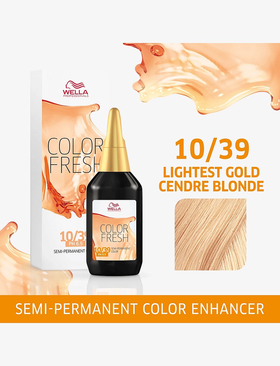 Wella Professionals - Wella Professionals Color Fresh 10/39 Lightest Gold Cendre Blonde 75 ml - toning - color fresh 10/39 - 1