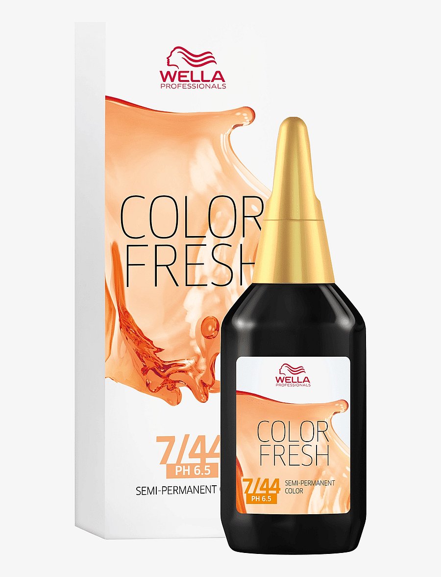 Wella Professionals - Wella Professionals Color Fresh 7/44 Medium Intensive Red Blonde 75 ml - toning - color fresh 7/44 - 0