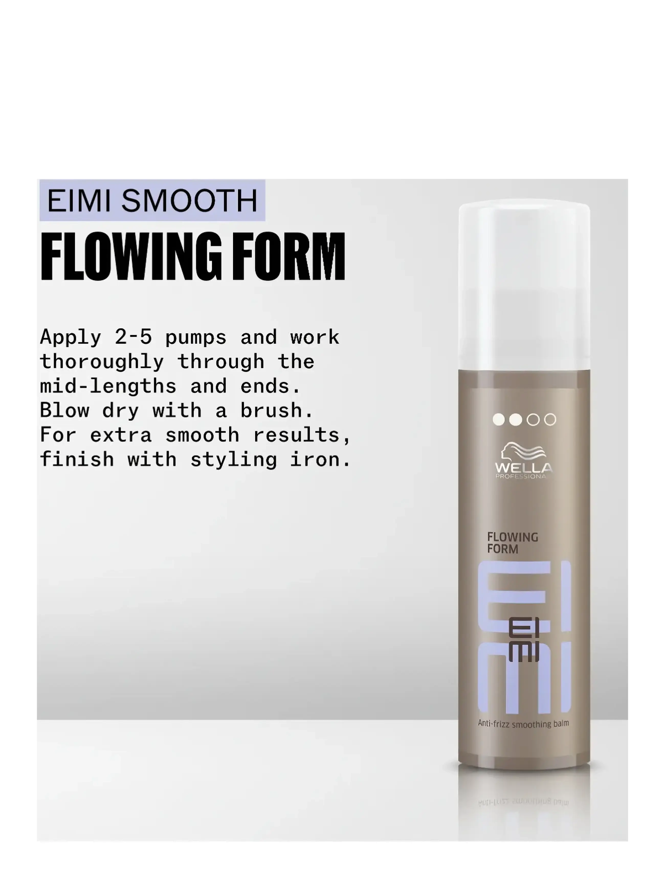 Wella Professionals - EIMI Flowing Form 100ml - varmebeskyttelse - no colour - 1