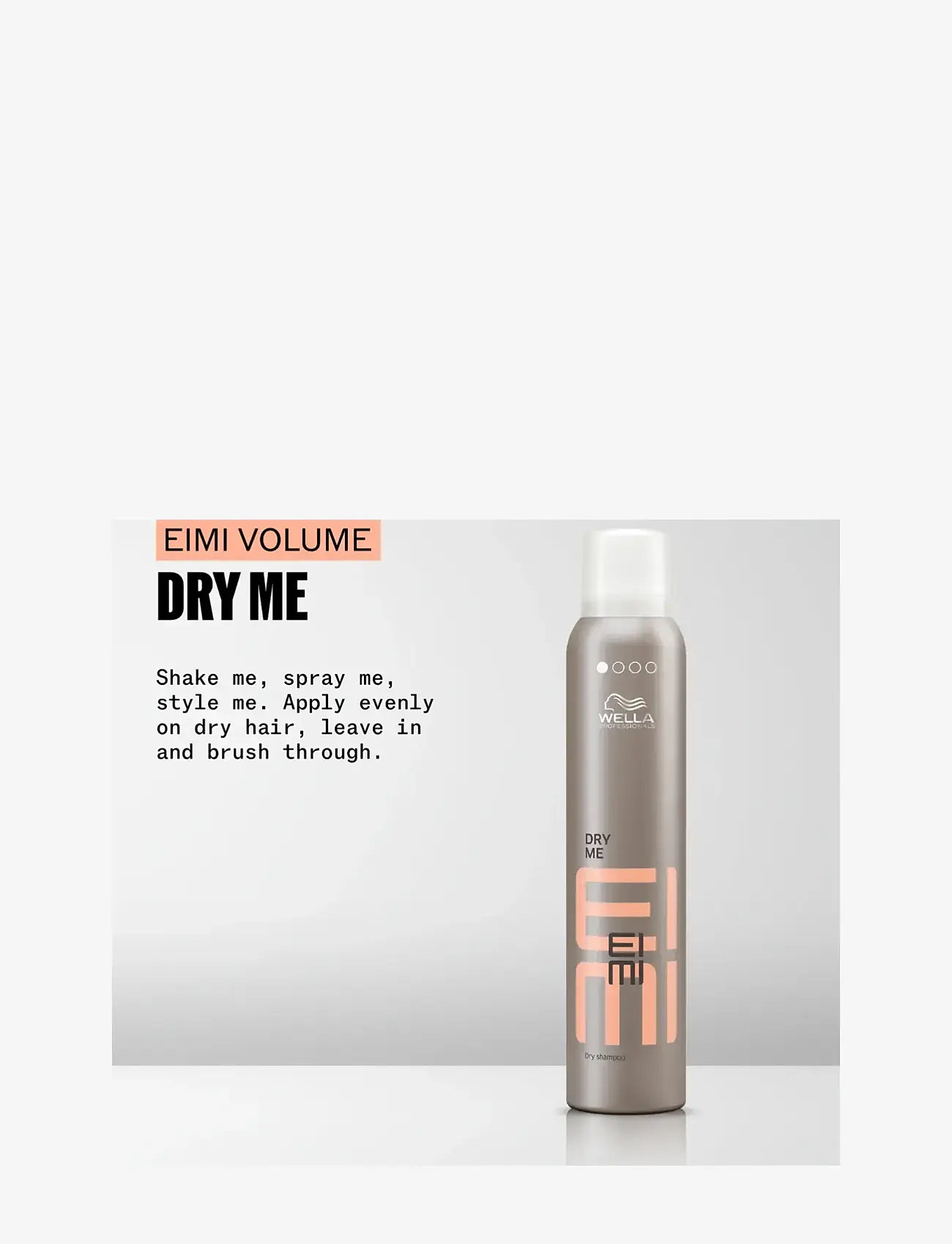 Wella Professionals - Wella Professionals EIMI Dry Me Dry Shampoo 180 ml - tørshampoos - no colour - 1