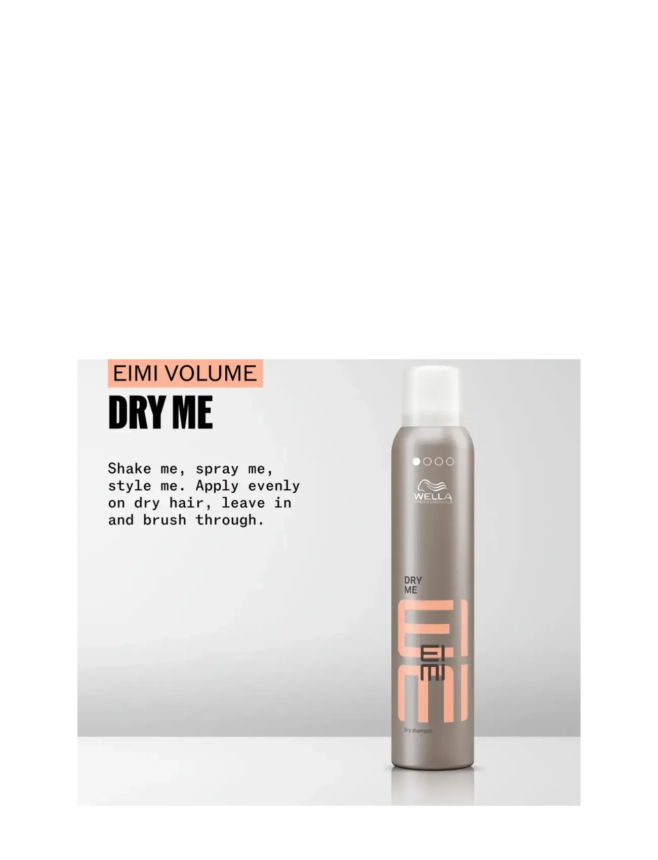 Wella Professionals - Wella Professionals EIMI Dry Me Dry Shampoo 180 ml - tørrshampo - no colour - 1