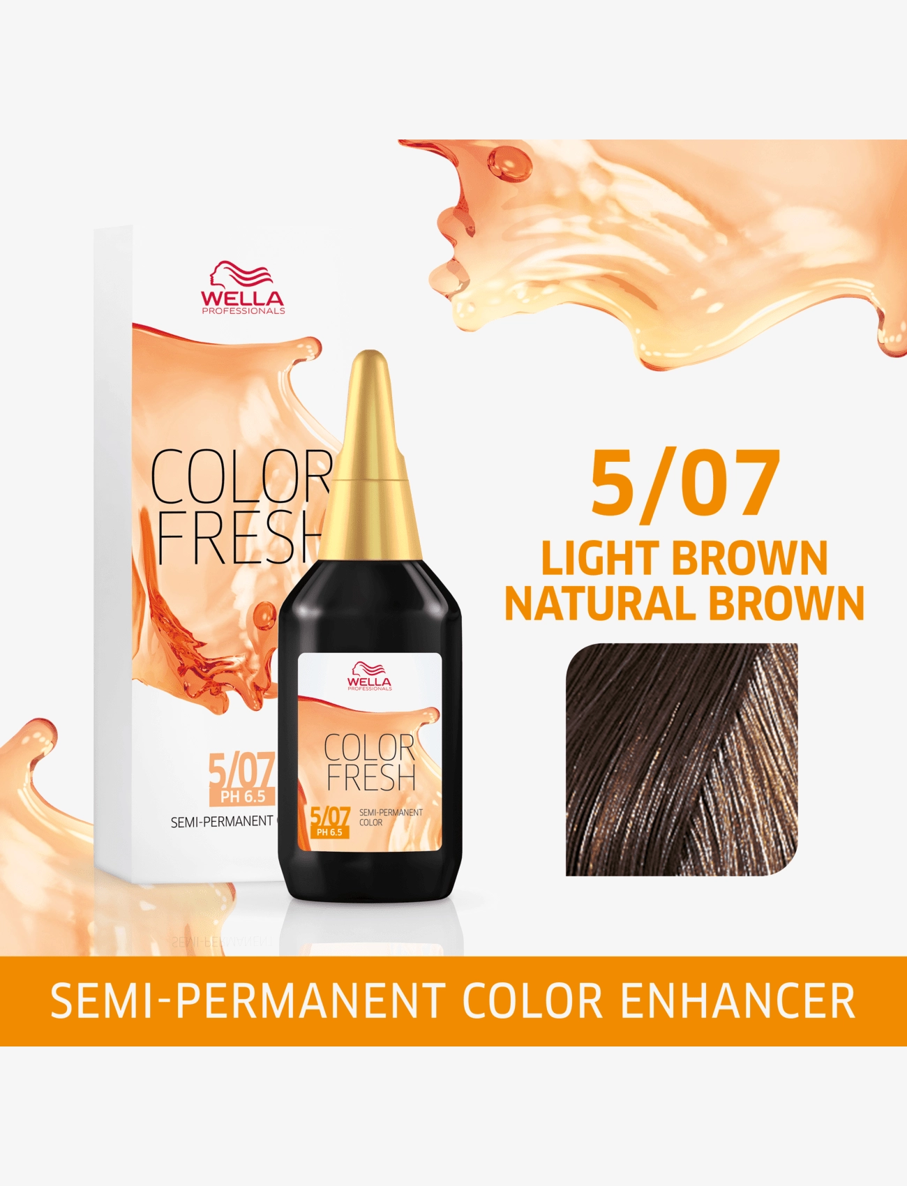 Wella Professionals - Wella Professionals Color Fresh 5/07 Light Brown Natural Brown 75 ml - toning - color fresh 5/07 - 1