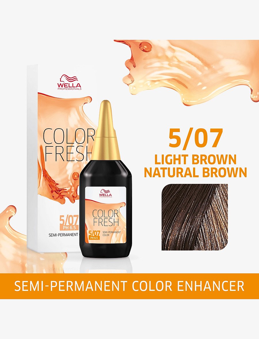 Wella Professionals - Wella Professionals Color Fresh 5/07 Light Brown Natural Brown 75 ml - toning - color fresh 5/07 - 1