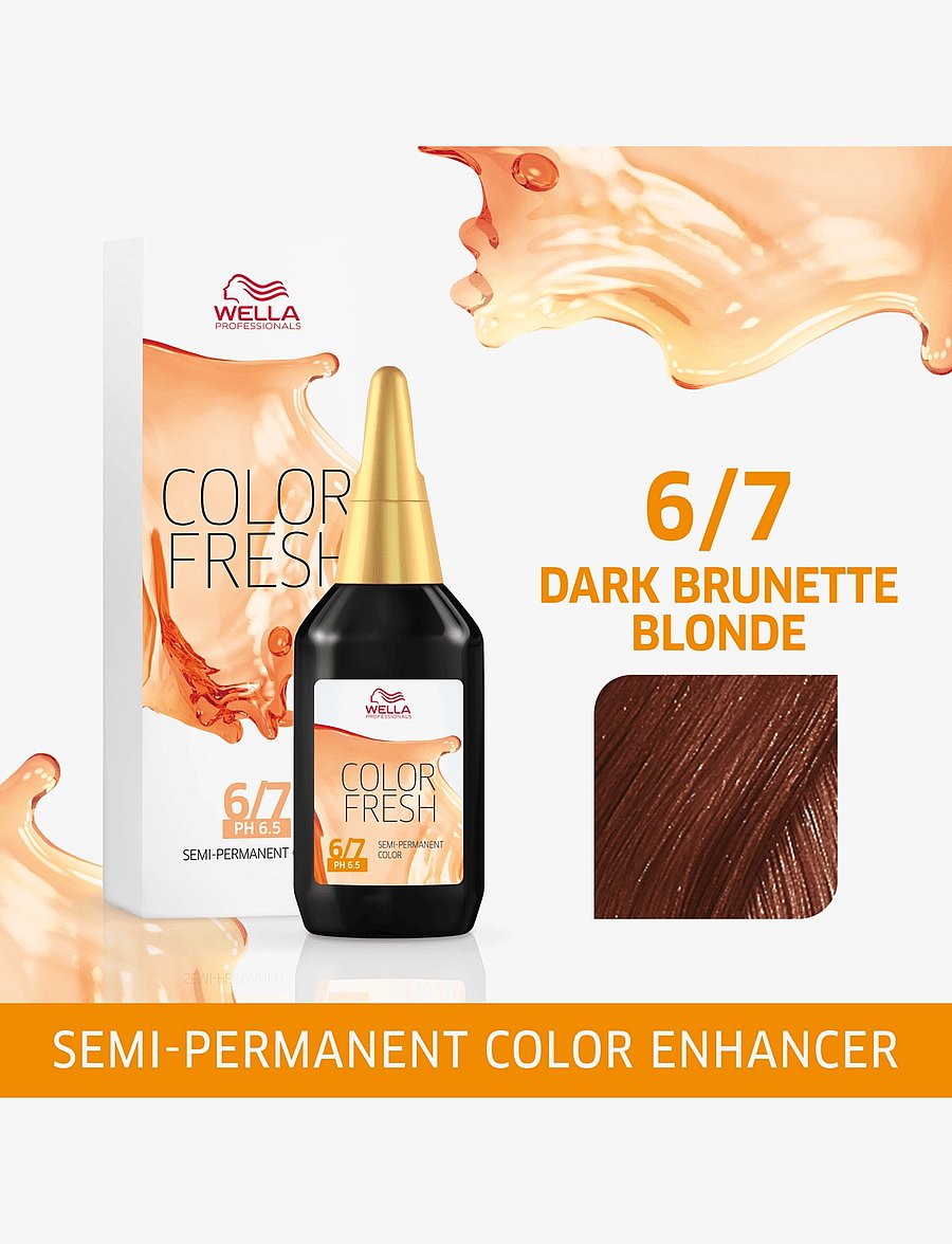 Wella Professionals - Wella Professionals Color Fresh 6/7 Dark Brunette Blonde 75 ml - toning - color fresh 6/7 - 1