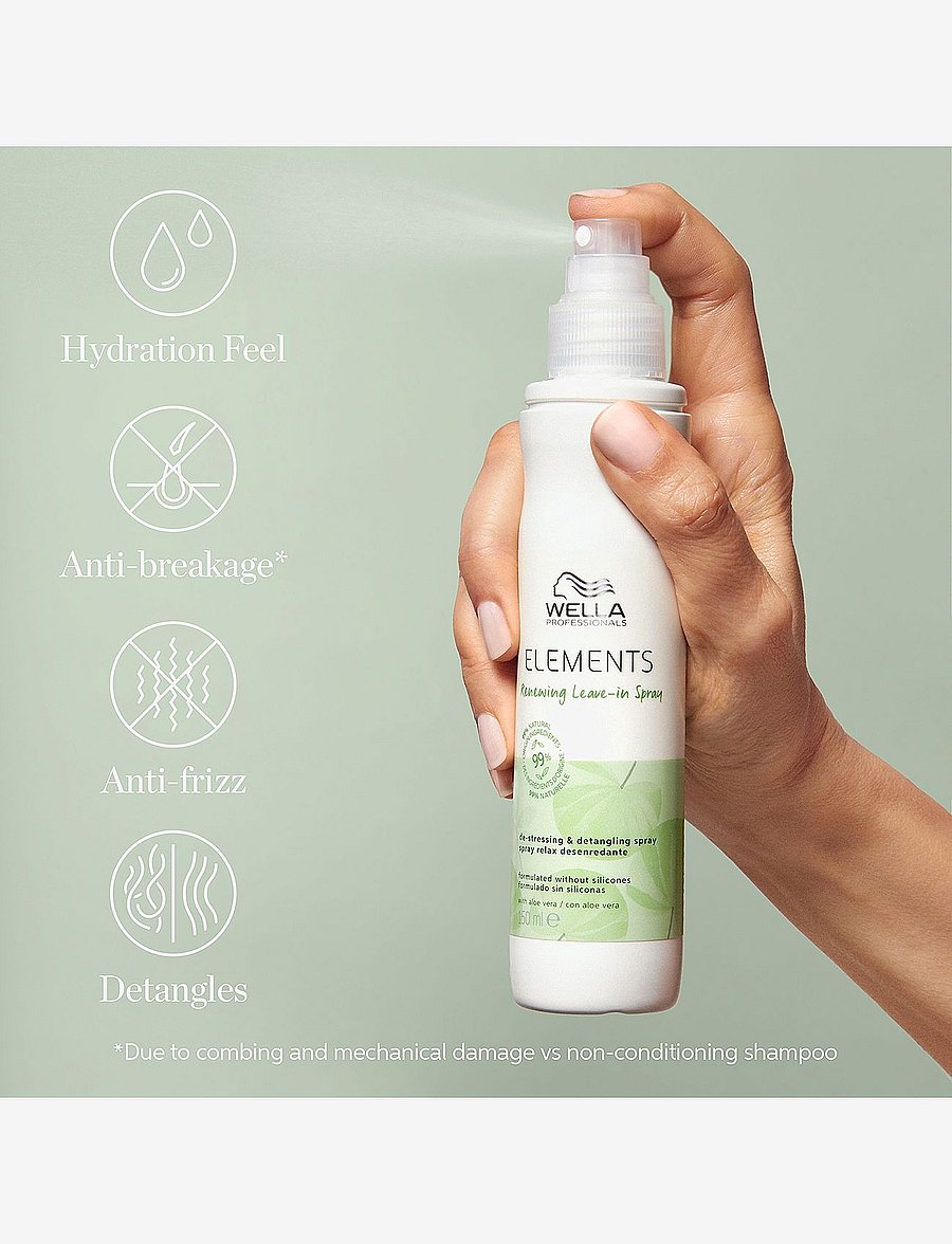 Wella Professionals - Wella Professionals Elements Renewing Leave-in Spray 150 ml - hooldusvahendid - clear - 2