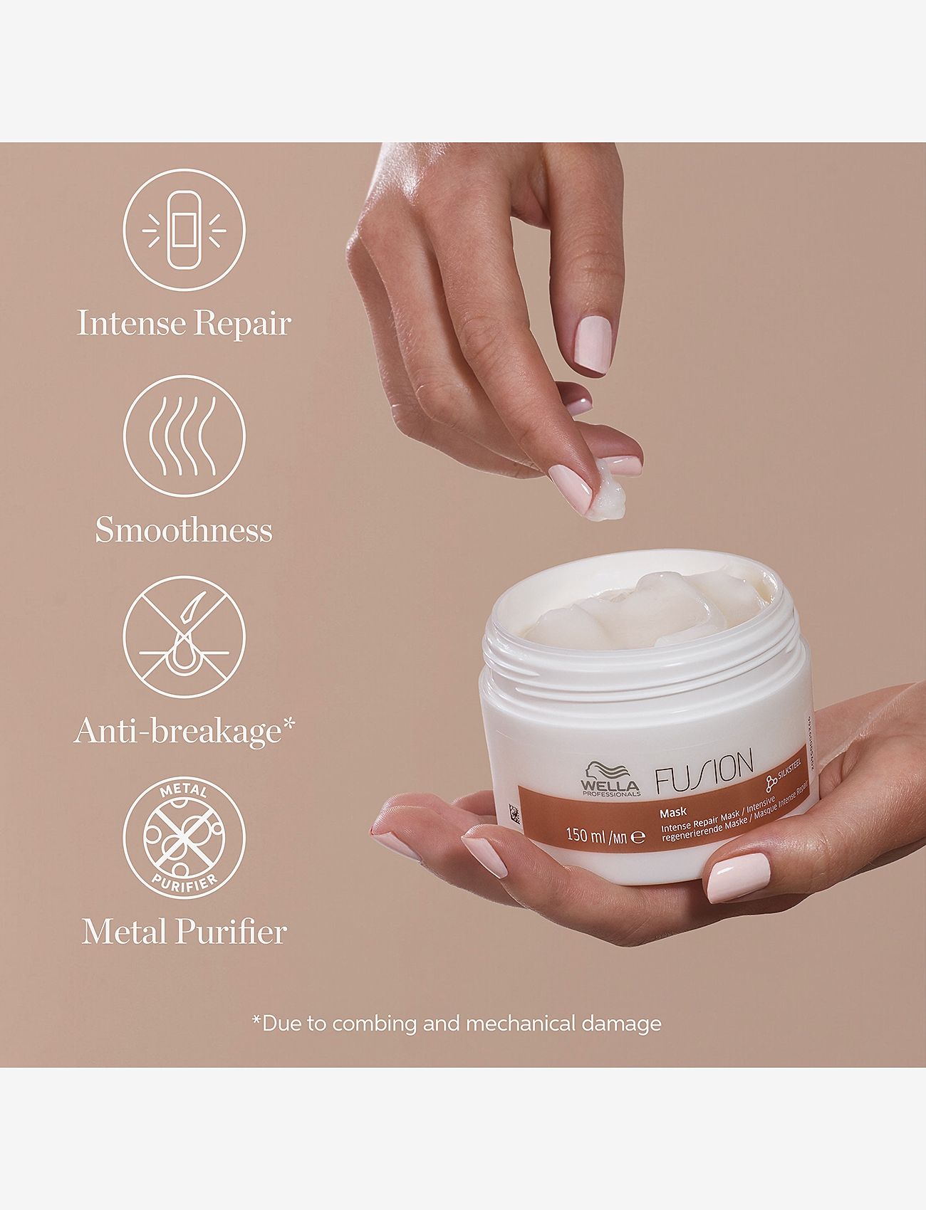 Wella Professionals - Wella Professionals   Fusion Intense Repair Mask 150ml - juuksemaskid - no colour - 3