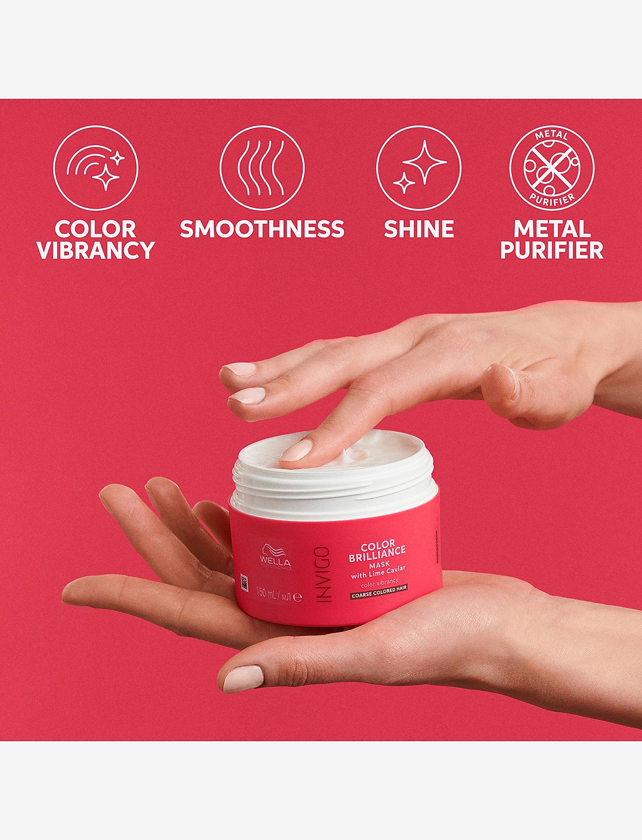 Wella Professionals - Wella Professionals   Invigo Color Brilliance Mask Coarse Hair 150 ml - hårkur - clear - 3