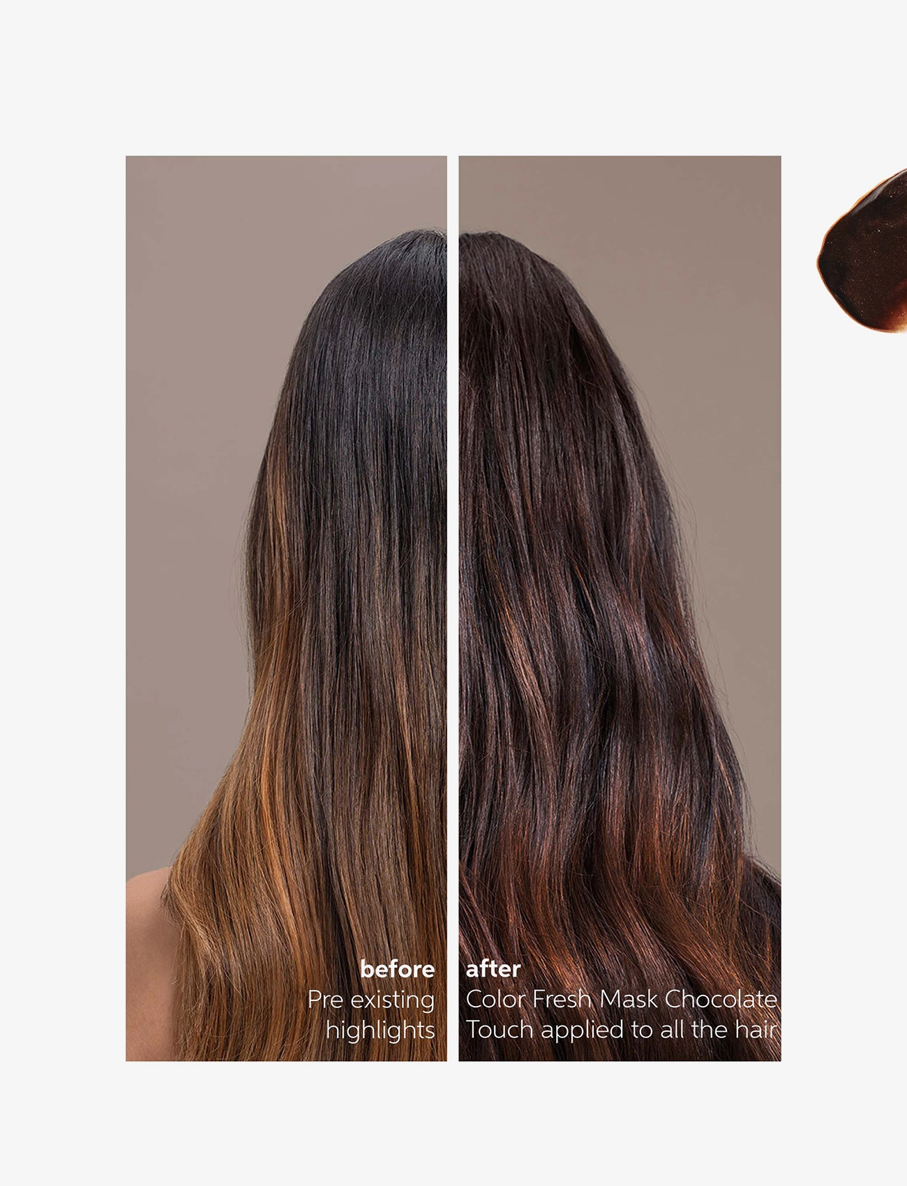 Wella Professionals - Wella Professionals Color Fresh Mask Chocolate Touch 500 ml - hårmasker - chocolate touch - 1