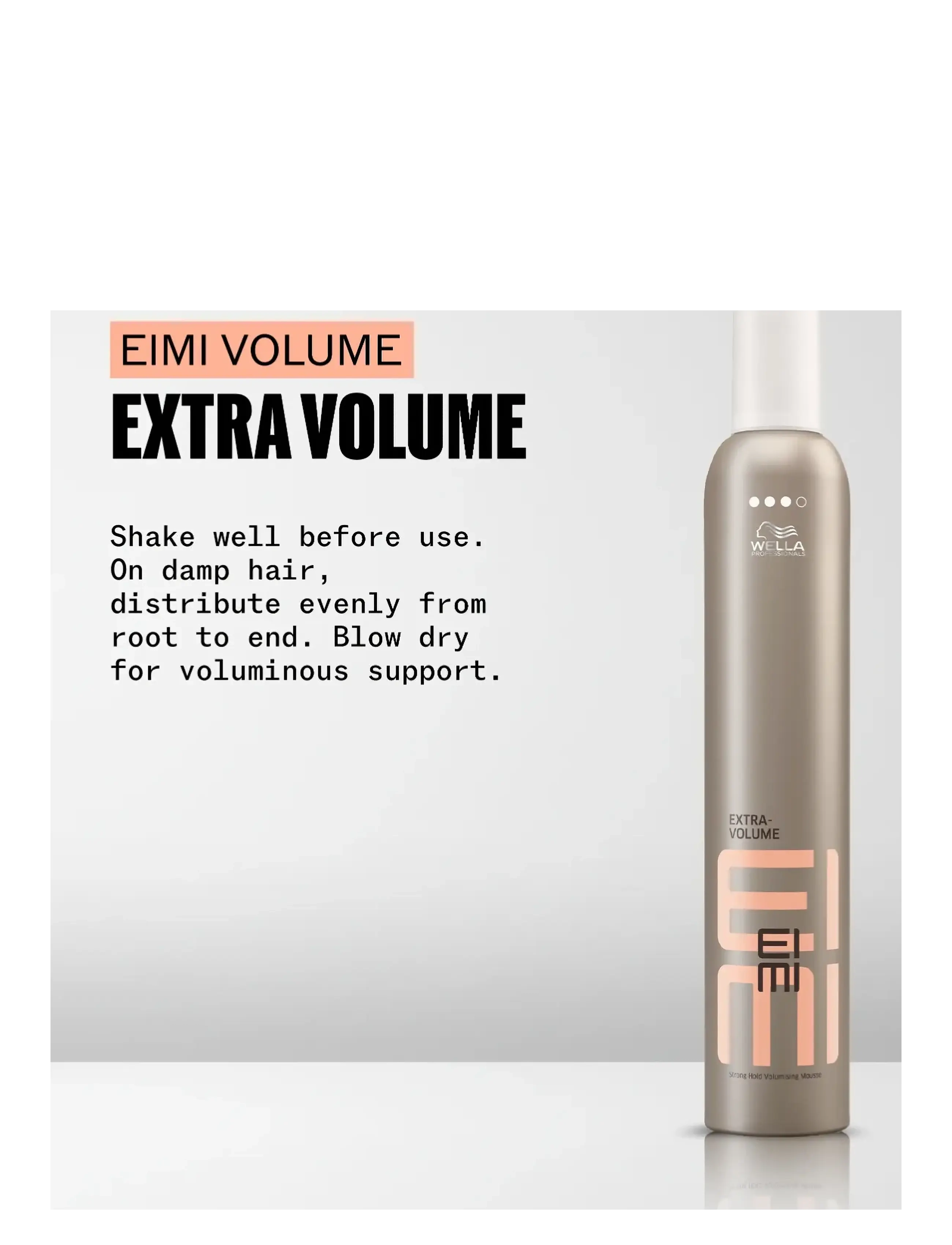 Wella Professionals - EIMI Extra Volume 300ml - volumenspray - no colour - 1