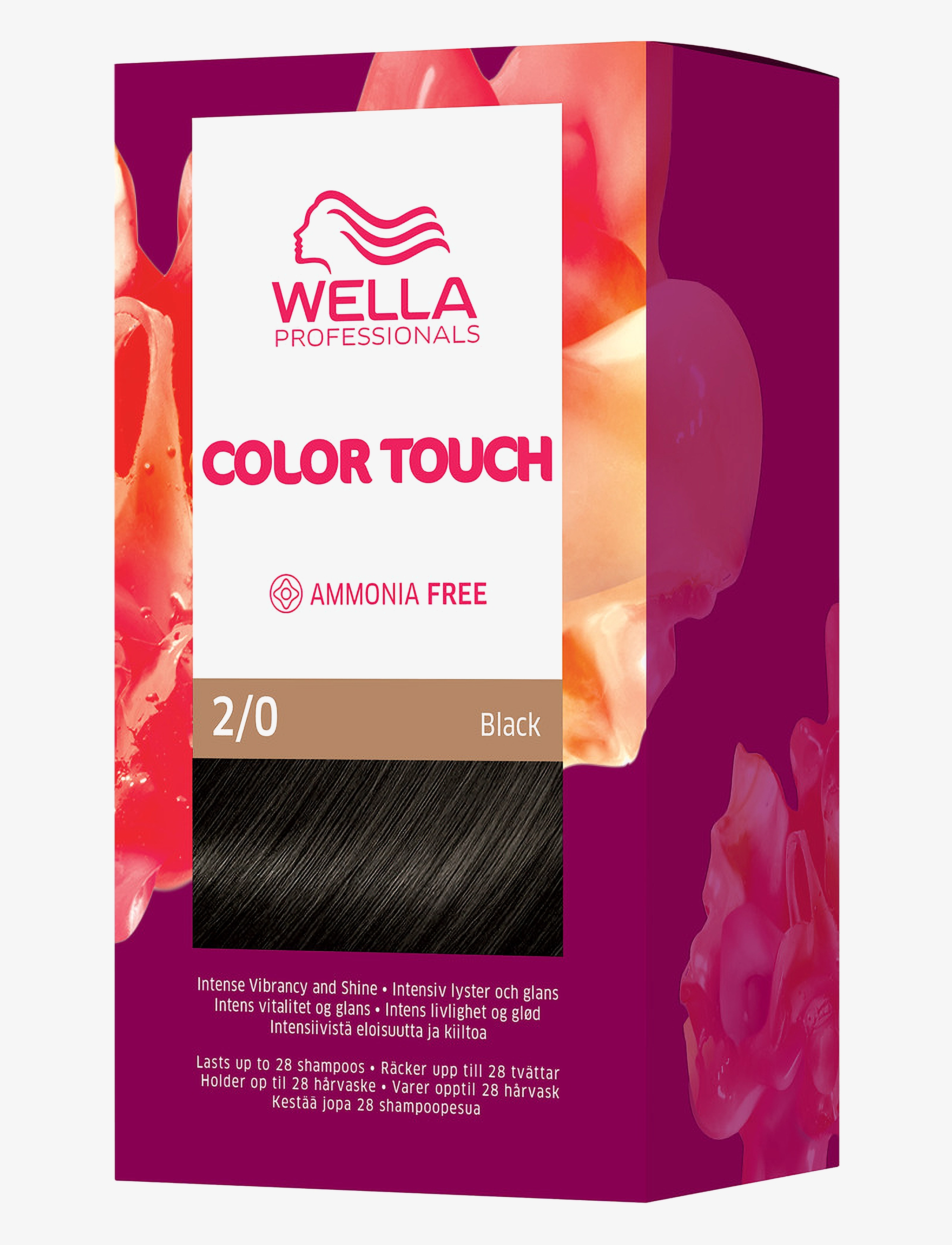 Wella Professionals Color Touch Pure Naturals Black 2/0 130 Ml, Color Behandling, Sort, Str: 130 ML