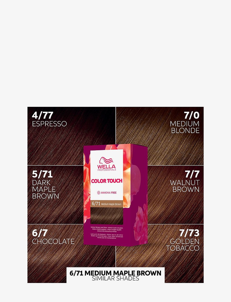 Wella Professionals - Wella Professionals Color Touch Deep Brown Medium Maple Brown 6/71 130 ml - püsijuuksevärvid - medium maple brown - 2