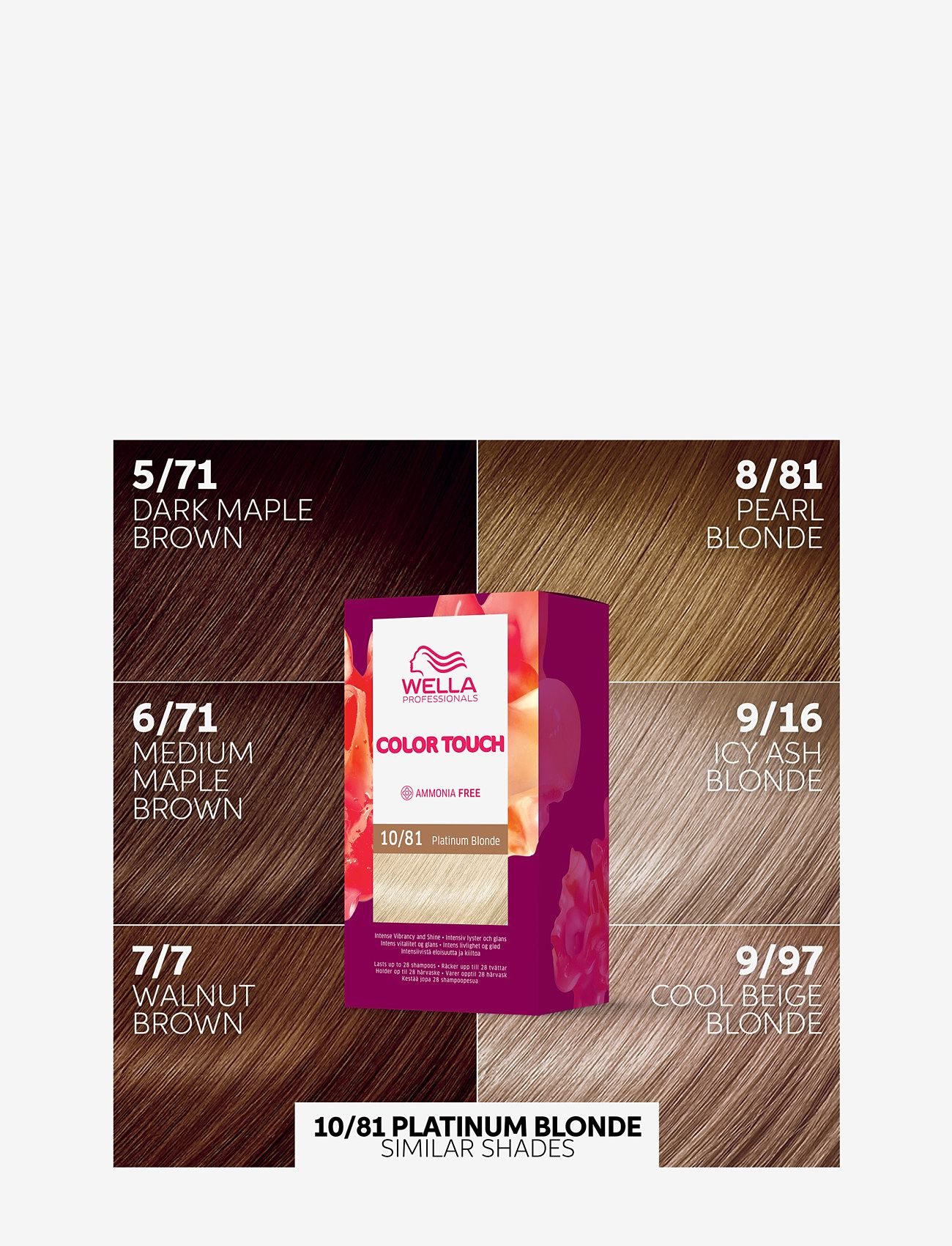 Wella Professionals - Wella Professionals Color Touch Rich Natural Platinum Blonde 10/81 130 ml - permanent hårfärg - platinum blonde - 2