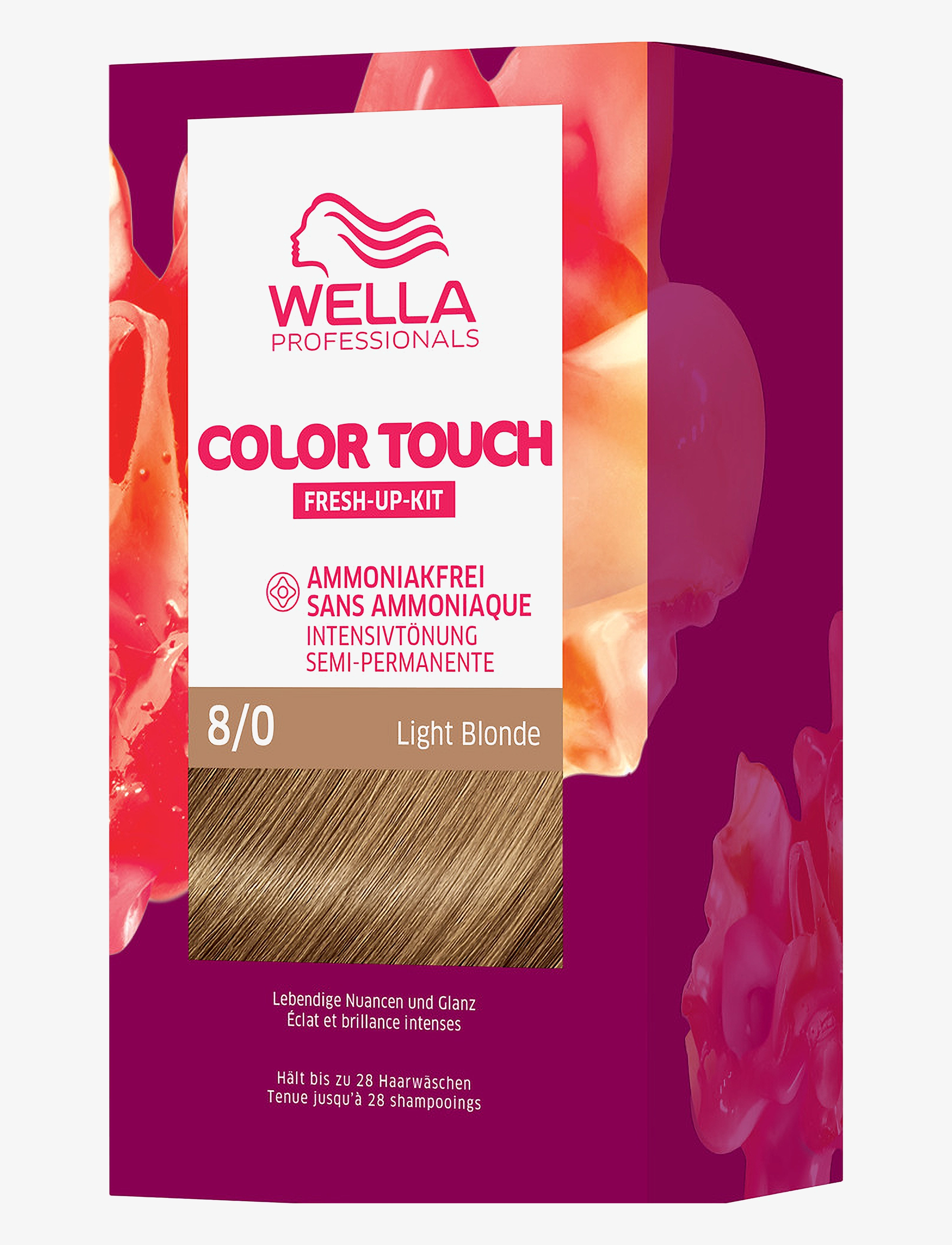 Wella Professionals Wella Professionals Color Touch Pure Naturals Light Blonde 8/0 130 ml, 130 ml, Nude, Pleje > Farvebehandlinger, Dame