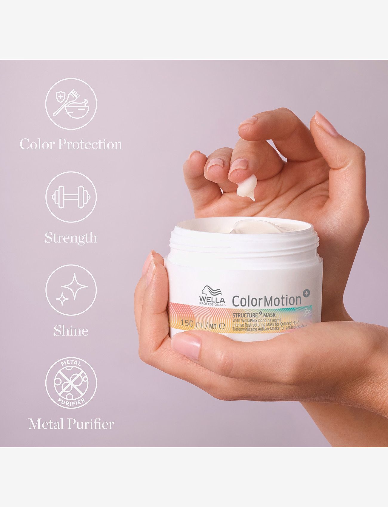 Wella Professionals - Wella Professionals   ColorMotion+ Structure Mask 150 ml - hårinpackning - n/a - 2
