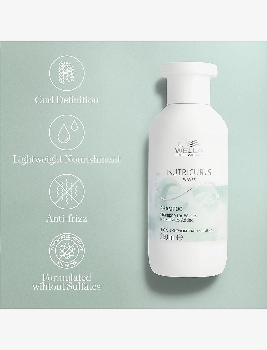 Wella Professionals - Nutricurls Shampoo Waves 250ml - shampoo - clear - 3