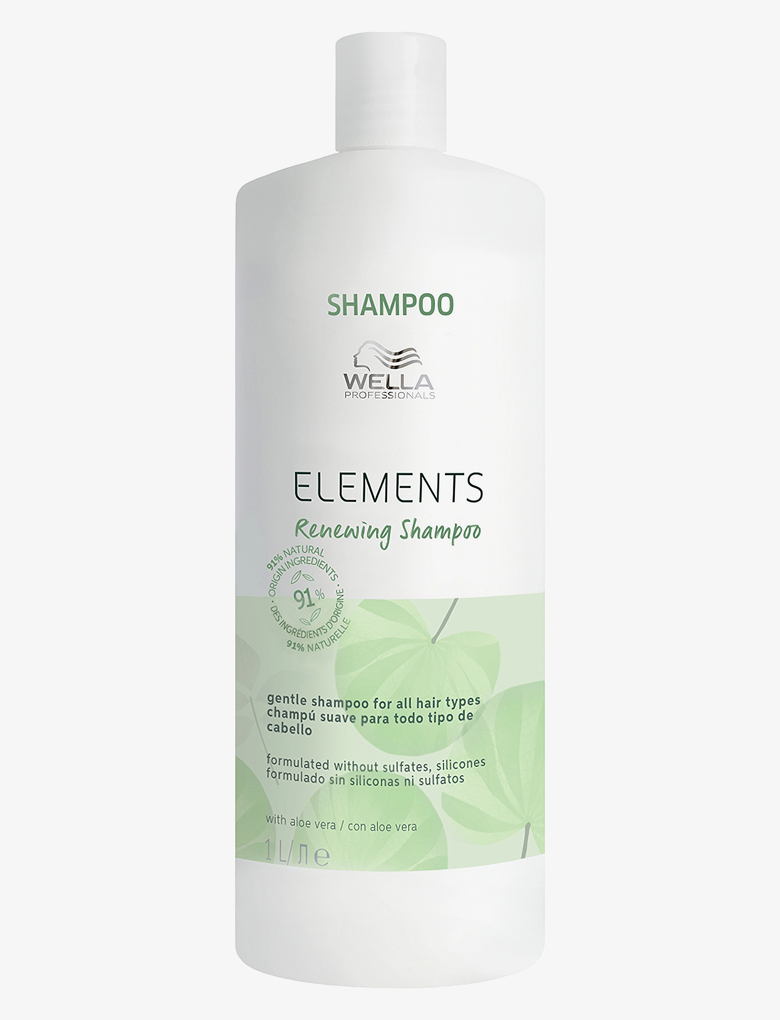 Wella Professionals Elements Renewing Shampoo 1000 Ml, Shampoo, Nude, Str: 1000 ml