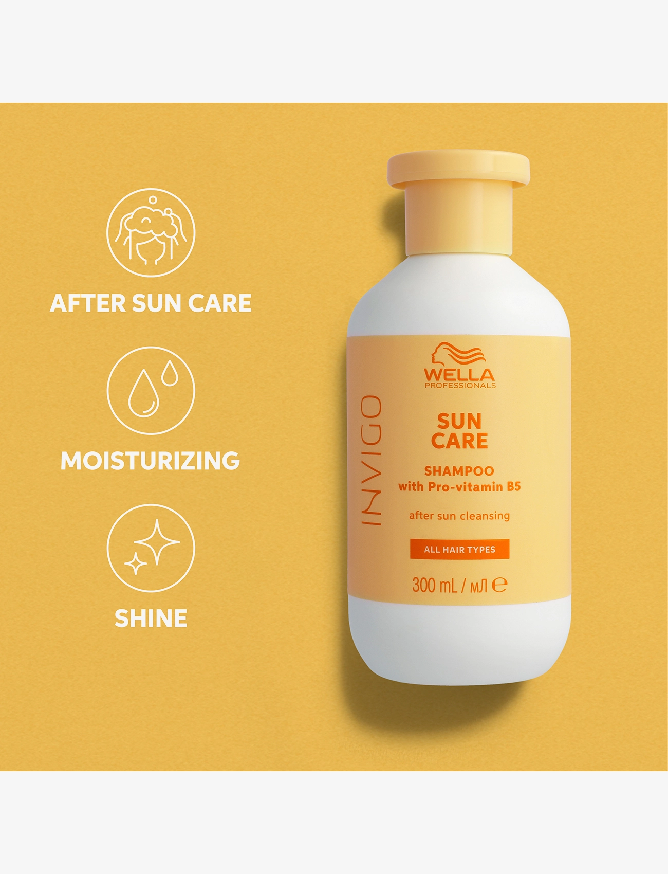 Wella Professionals - Wella Professionals   Invigo Sun After Sun Cleansing Shampoo 300 ml - sommerens hårprodukter - clear - 3