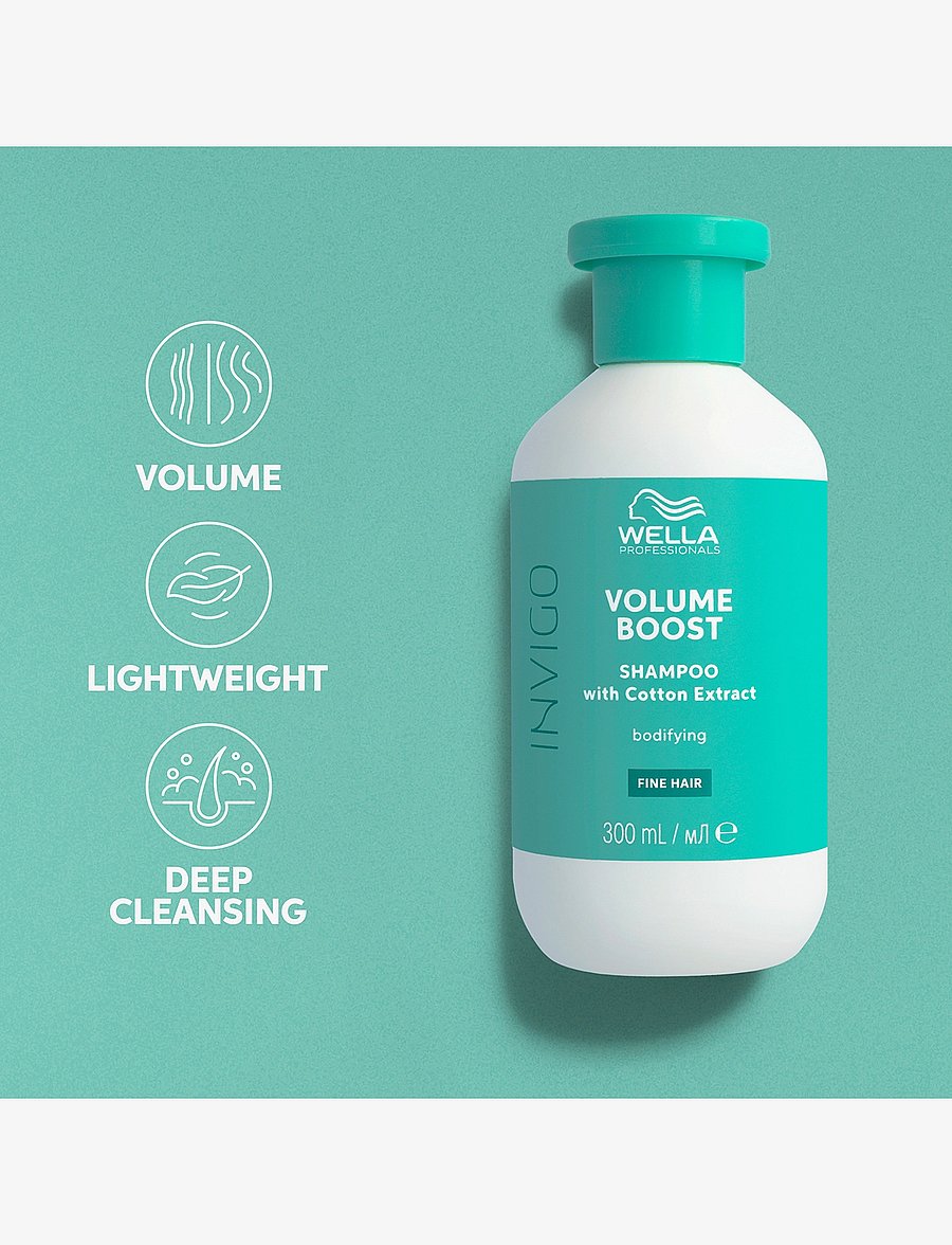 Wella Professionals - Wella Professionals Invigo Volume Boost Shampoo Fine Hair 300 ml - Šampoon - clear - 3
