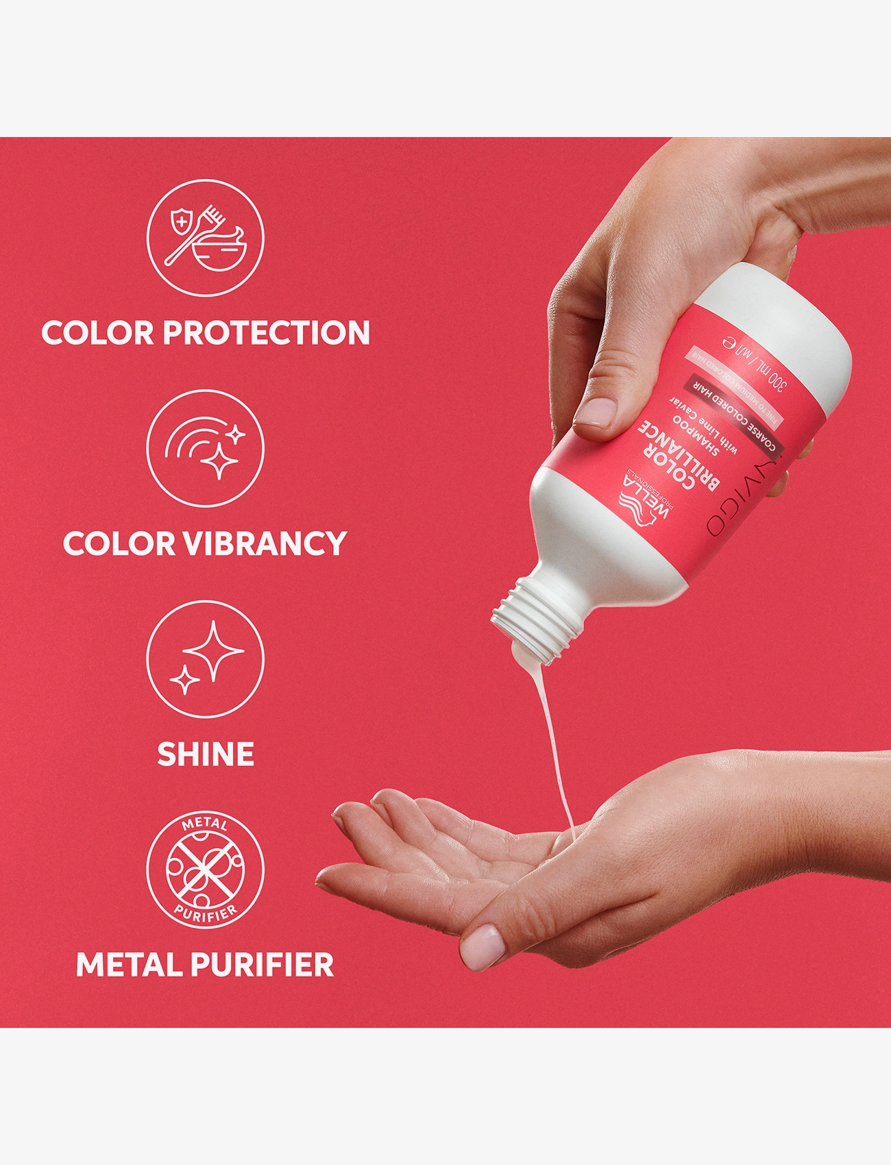 Wella Professionals - Wella Professionals   Invigo Color Brilliance Shampoo Coarse Hair 300 ml - shampoo - no colour - 3