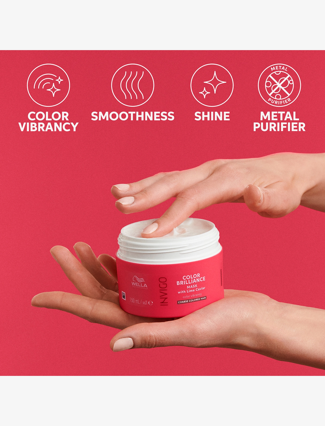 Wella Professionals - Wella Professionals   Invigo Color Brilliance Mask Coarse Hair 150 ml - hårkur - clear - 3