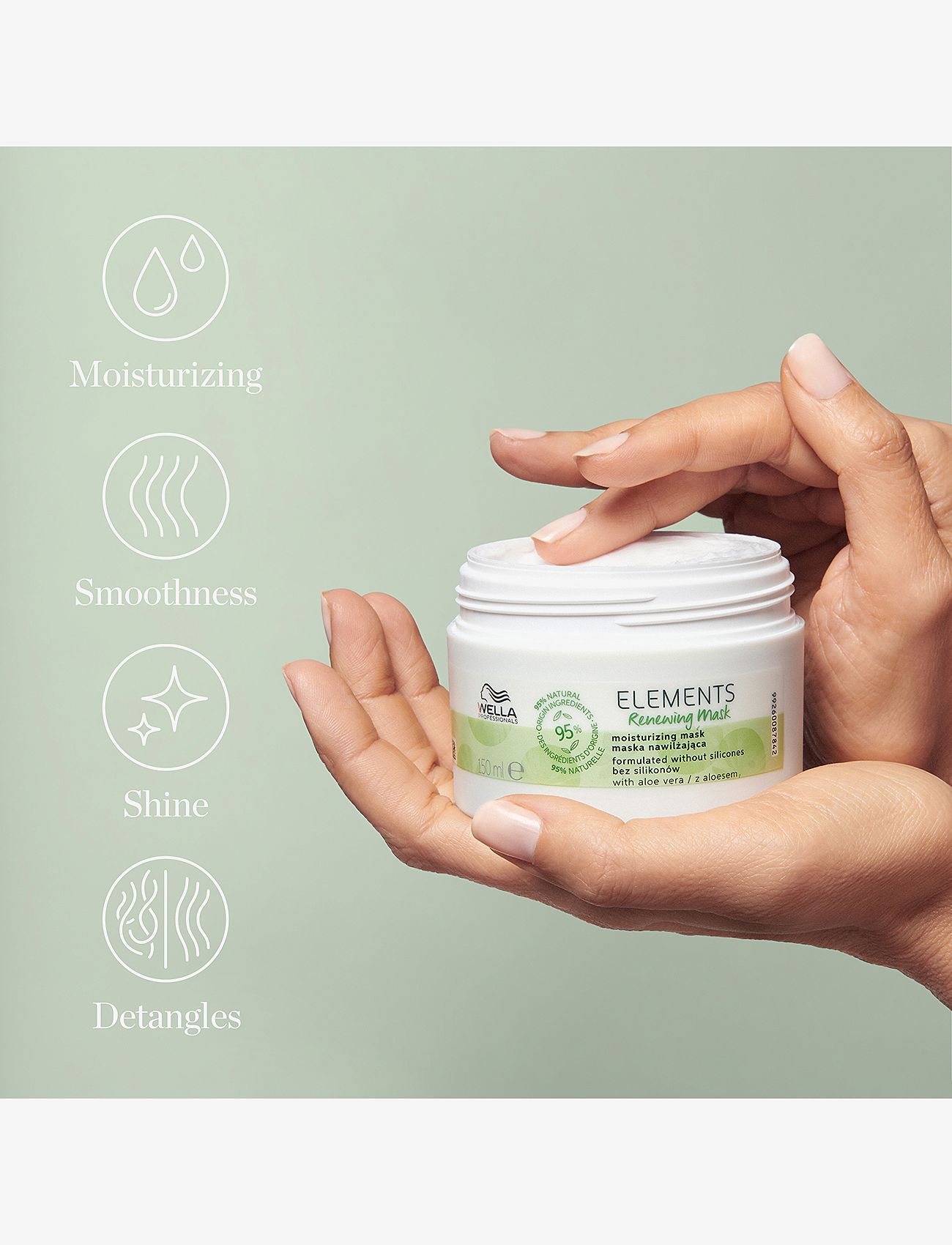 Wella Professionals - Wella Professionals   Elements Renewing Mask 150ml - hårkur - clear - 2