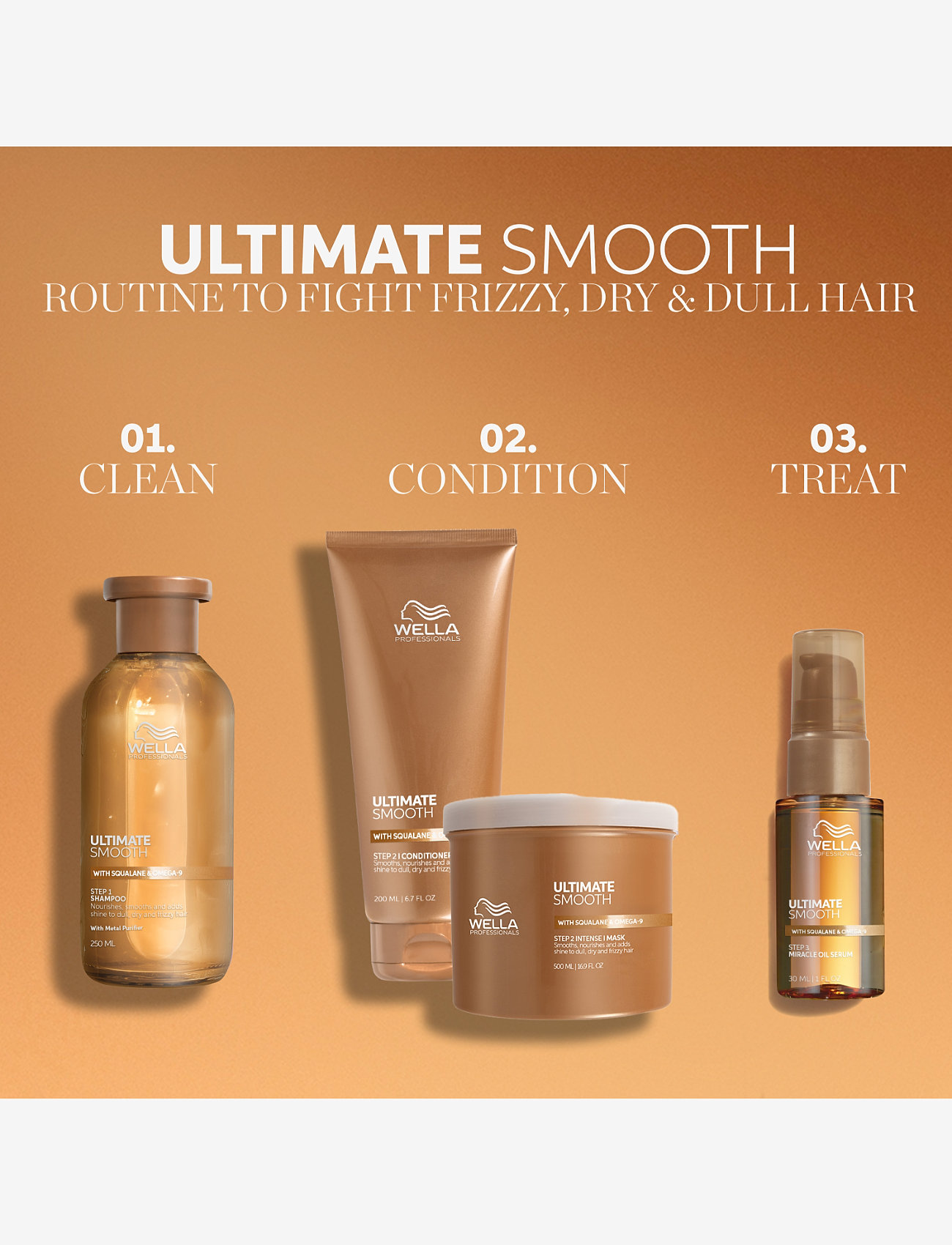 Wella Professionals - Wella Professionals Ultimate Smooth Mask 500ml - hårmasker - none - 2